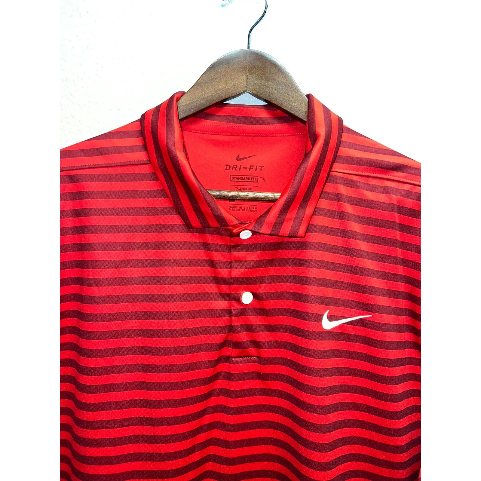 Nike Nike Golf Polo Shirt Dry Striped Red CU9858-657 Golfing XL Size US XL / EU 56 / 4 - 2 Thumbnail