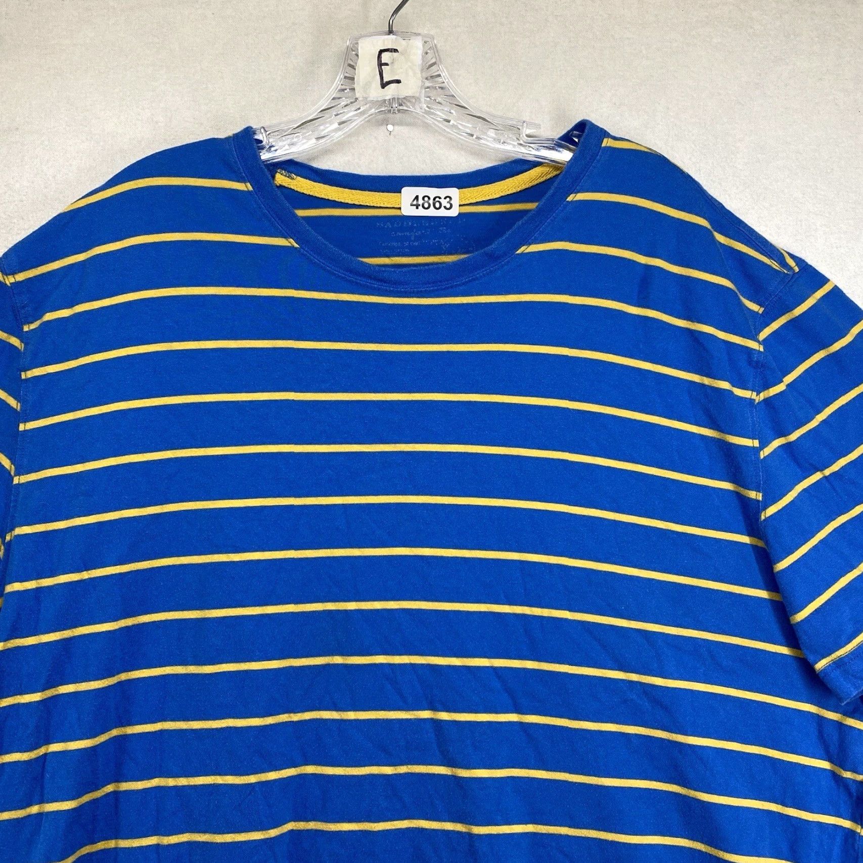 Vintage VINTAGE Saddlebred T-Shirt Men L/XL Short Sleeve Crew Neck Graphic Ramones Logo Cotton Blue & Yellow 80s Punk Grunge Size US L / EU 52-54 / 3 - 3 Thumbnail