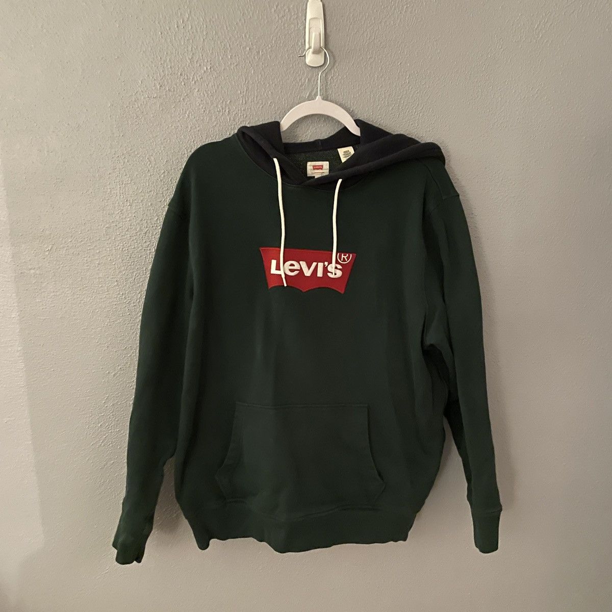 Levi's Levi’s Forest Green Navy Blue Colorblocked Hoodie Size XL Size US XL / EU 56 / 4 - 1 Thumbnail
