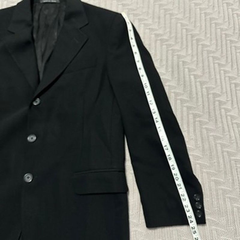 Fendi Fendi black texured 3 button wool blazer size 40L Size 40L - 10 Thumbnail