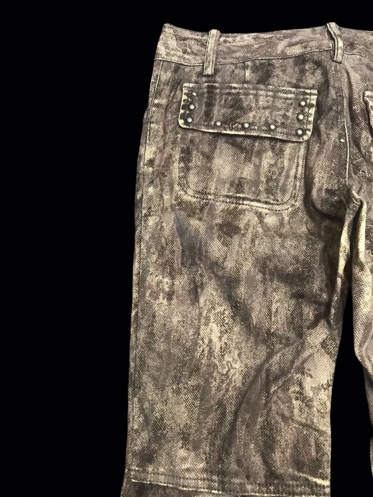 Designer × Tornado Mart 💥ARTISANAL💥FLARE TORNADO MART VELVET FLORAL PANT F265 Size 28" / US 6 / IT 42 - 14 Thumbnail