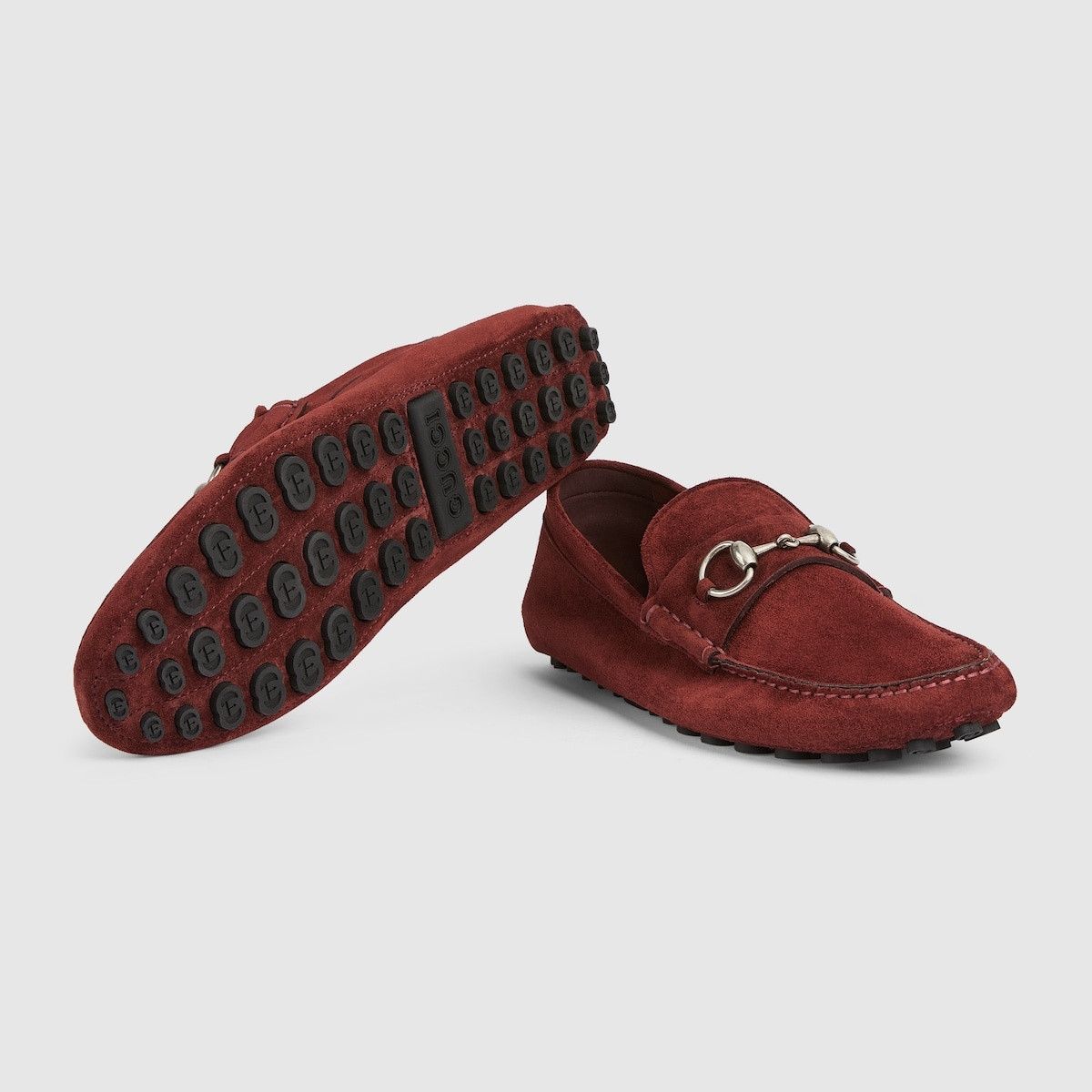 Gucci o1mt1gz0925 Men's Driver Shoes With Horsebit in Burgundy Size US 11 / EU 44 - 5 Thumbnail
