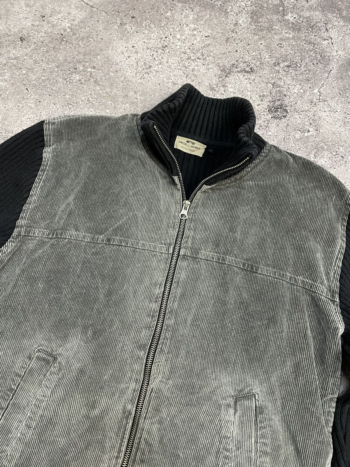Vintage Diesel Style striped Sweater Faded Efect y2k