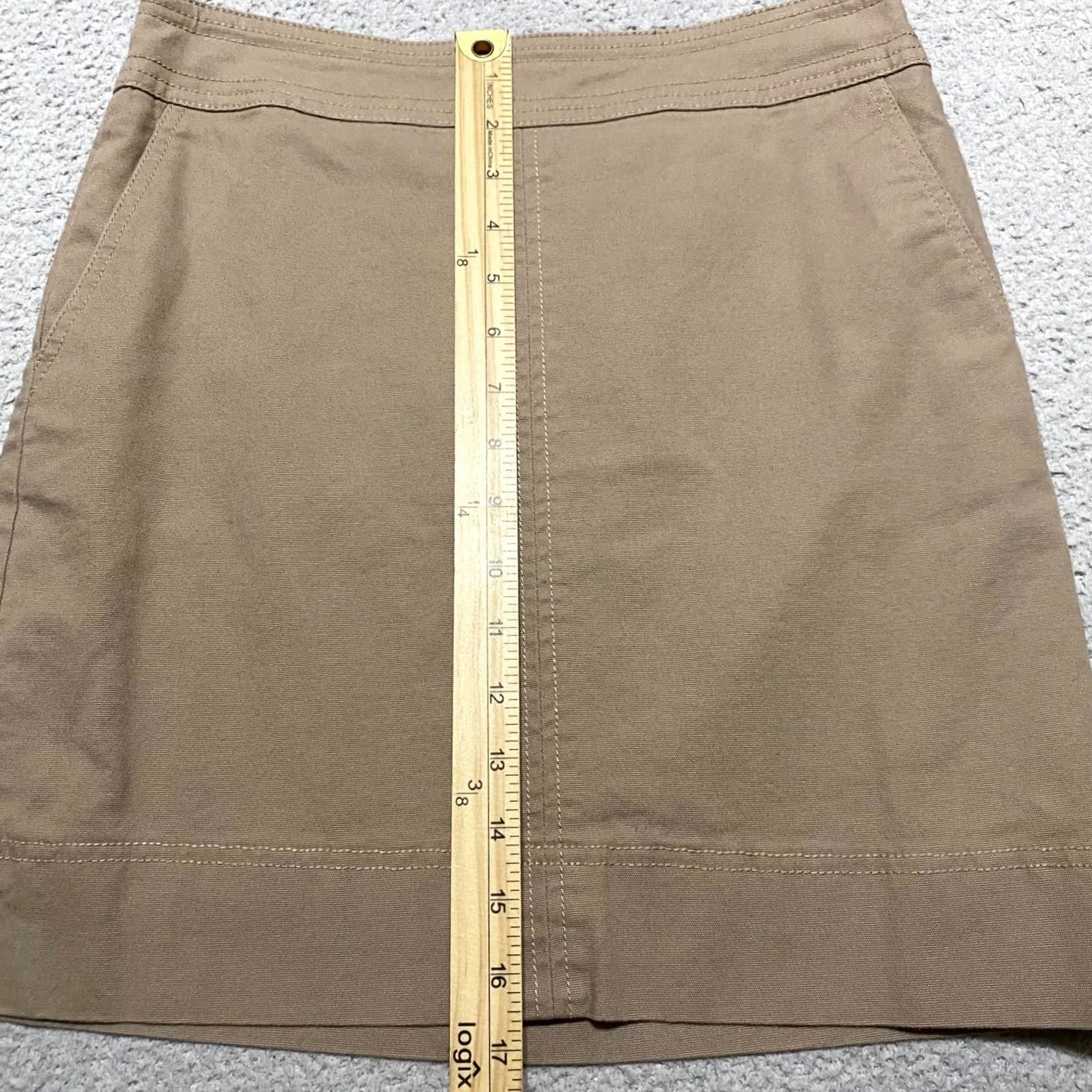 Talbots Talbots Beige Pencil Skirt Womens 2P Petites Office Business Straight Pockets Size 26" / US 2 / IT 38 - 5 Thumbnail