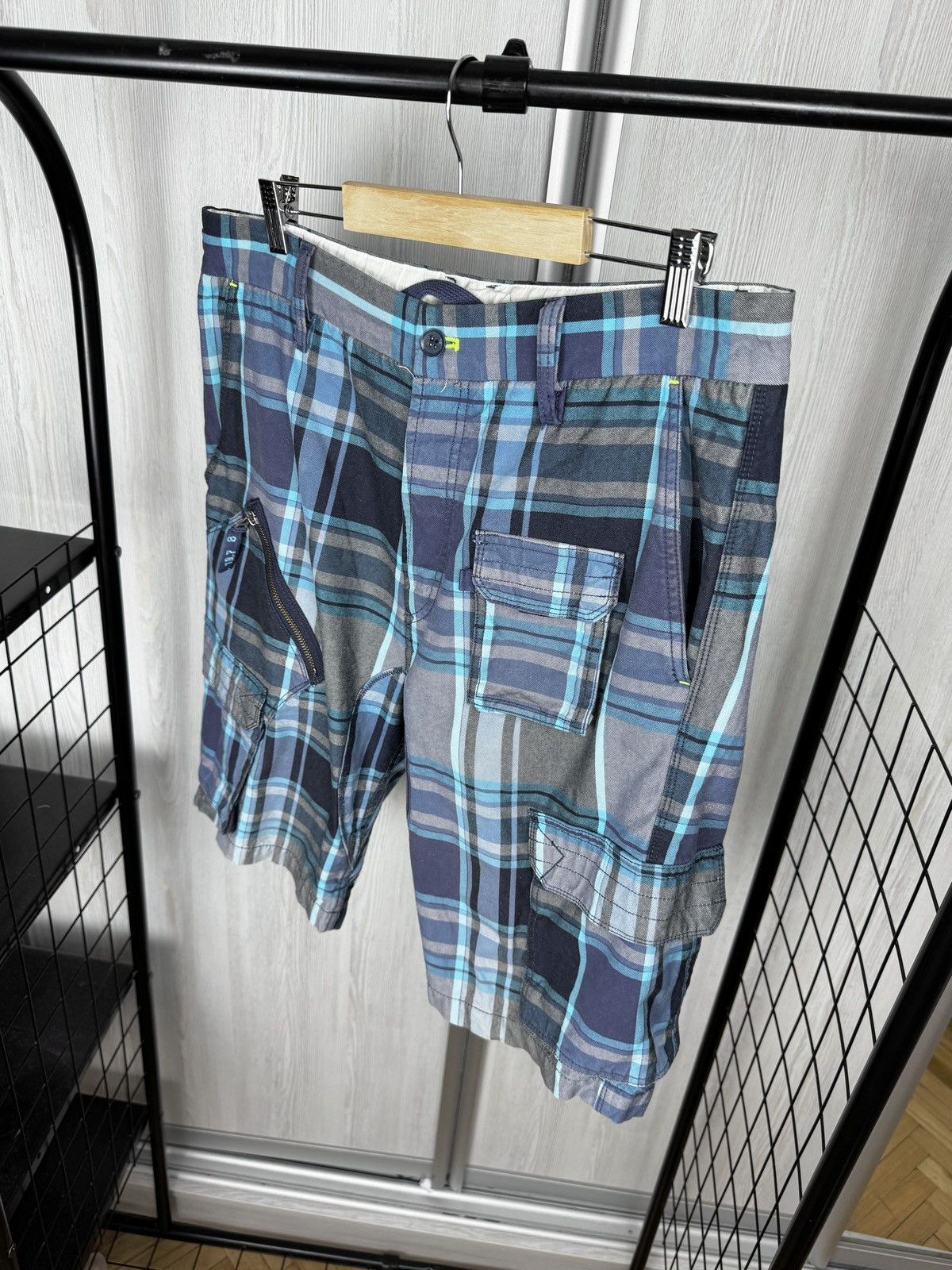 Diesel Diesel Industry Y2K Checkered Designer Cargo Shorts - Men's Size US 32 / EU 48 - 5 Thumbnail