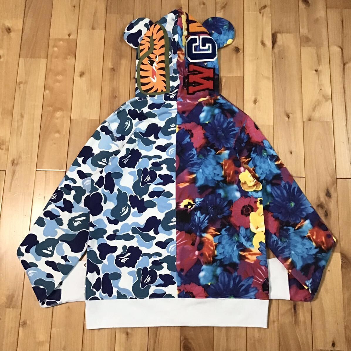 Bape BAPE × Mika Ninagawa BE@R Shark full zip hoodie ABC camo Size US L / EU 52-54 / 3 - 2 Thumbnail