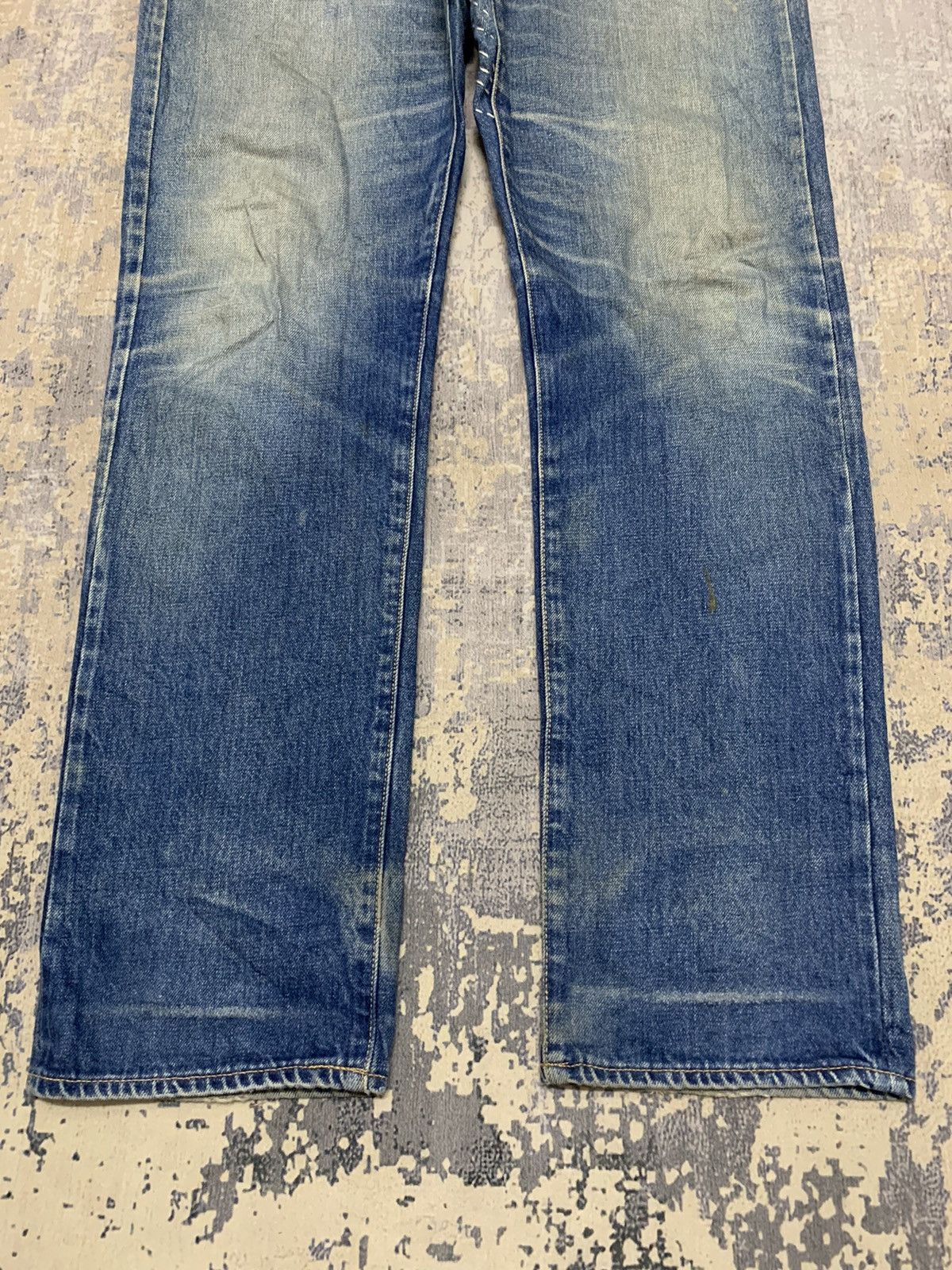 Japanese Brand Japanese Blue Work Custom Sashiko Boro Selvedge Denim Size US 35 - 5 Thumbnail