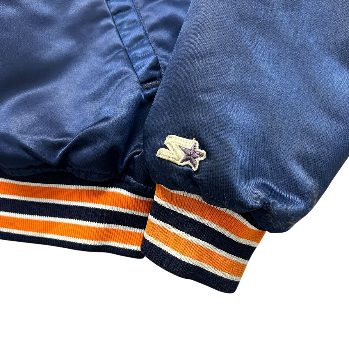 MLB VTG 90s DETROIT TIGERS STARTER SATIN BOMBER JACKET SIZE XL Size US XL / EU 56 / 4 - 3 Thumbnail