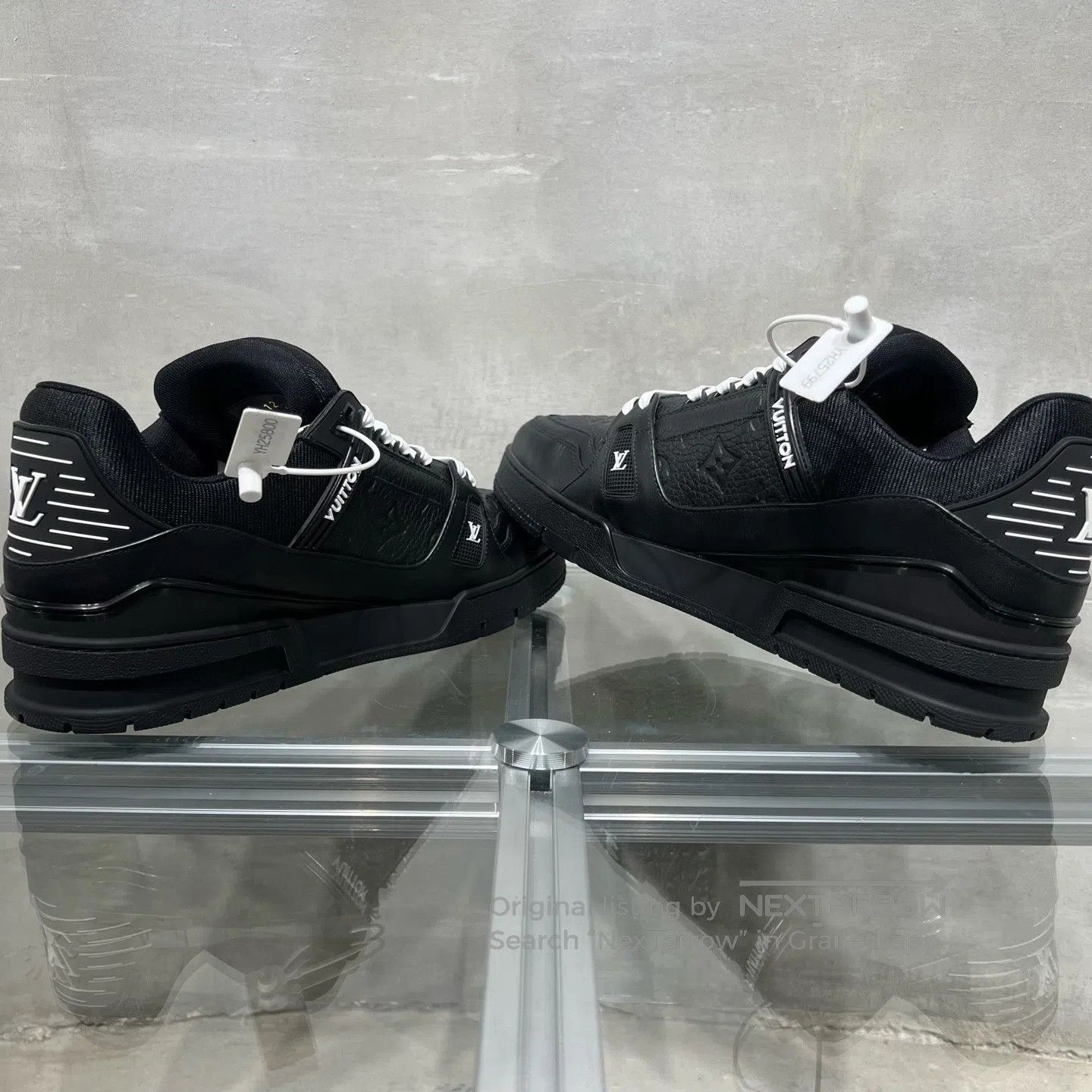 Louis Vuitton Louis Vuitton Trainer Black Art Gallery shoes Size US 11 / EU 44 - 5 Thumbnail