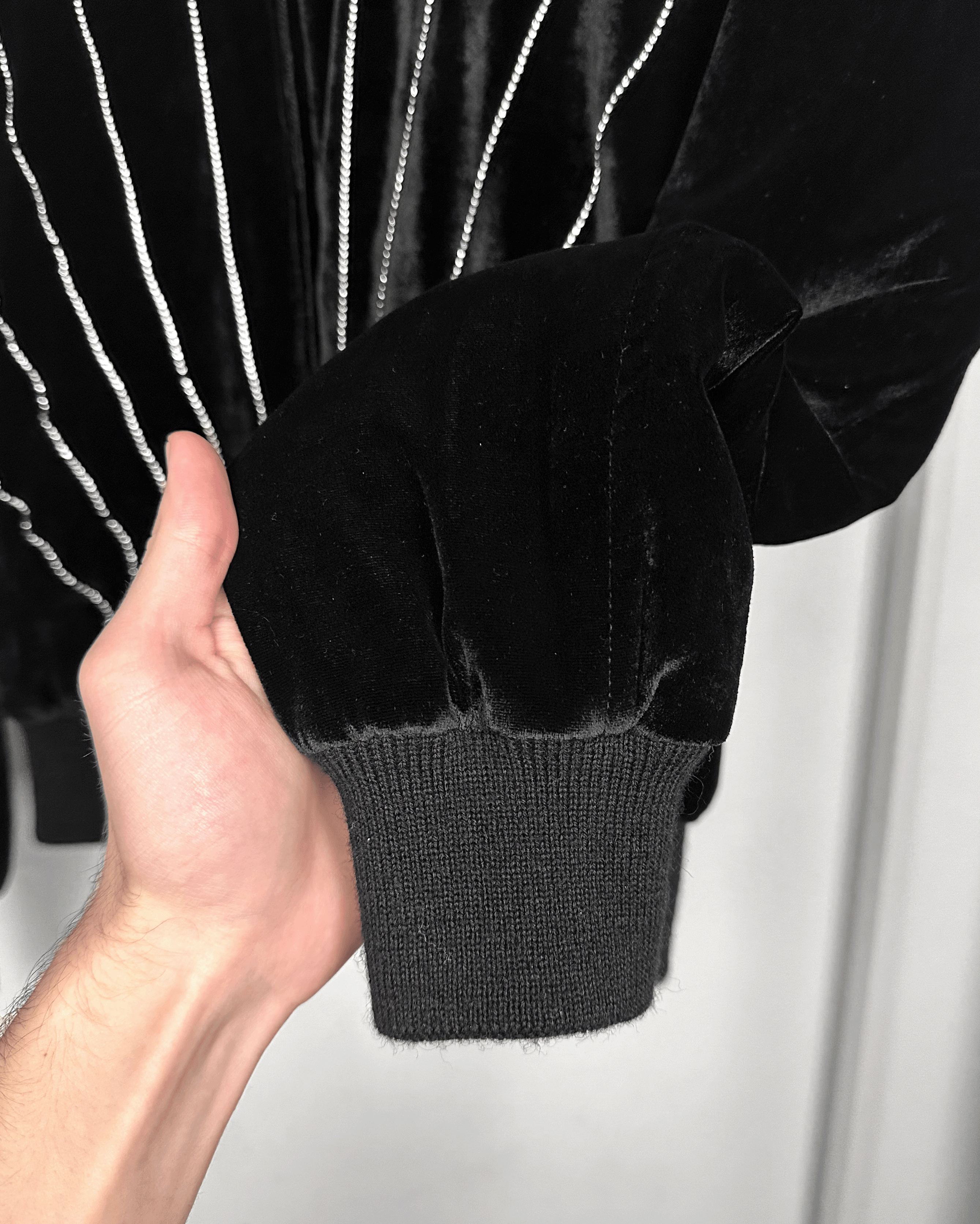 Saint Laurent Paris Saint Laurent Swarowski Embellished Velvet Jacket Size US S / EU 44-46 / 1 - 6 Thumbnail