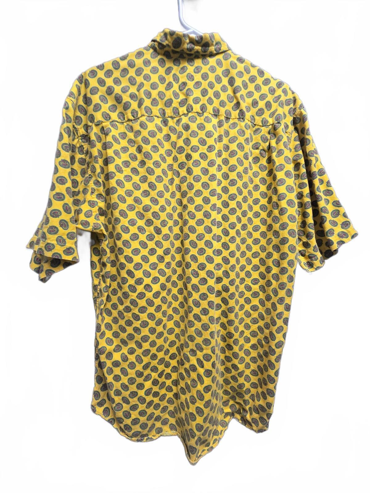 Gap Yellow 90s Gap Sz L Button-up Short-Sleeve Shirt Preppy Size US L / EU 52-54 / 3 - 2 Thumbnail
