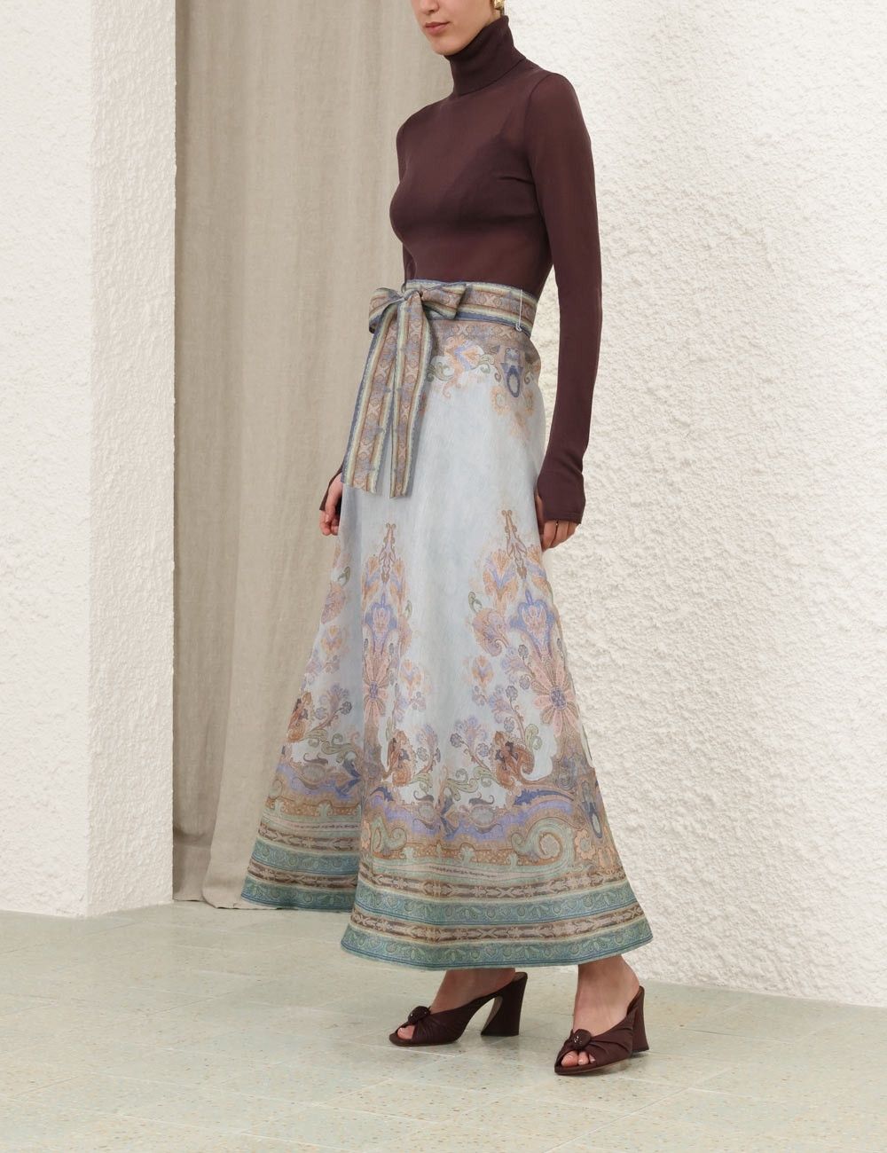 Zimmermann oc11z0825 Eden Maxi Skirt in Multicolor Size 26" / US 2 / IT 38 - 8 Thumbnail