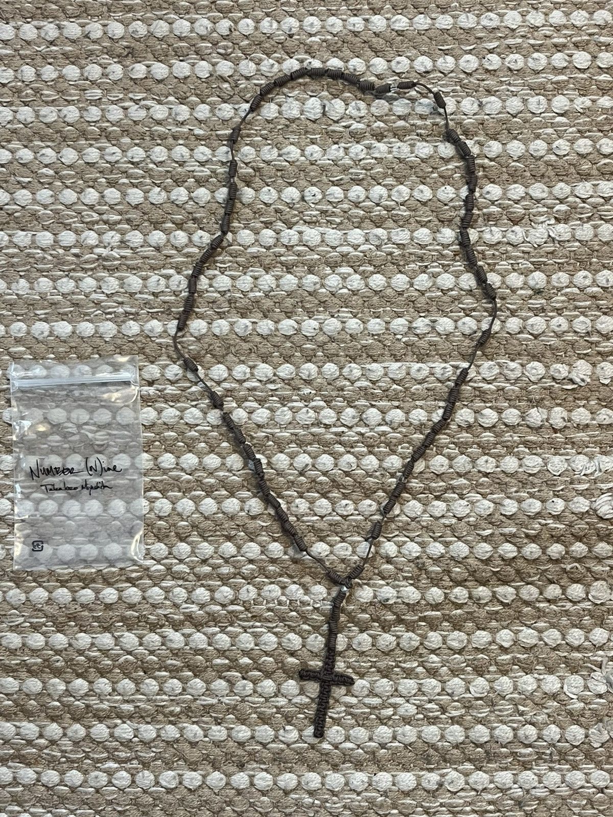 Number (N)ine NUMBER NINE 06ss Guns N'Roses CROSS rosario NECKLACE