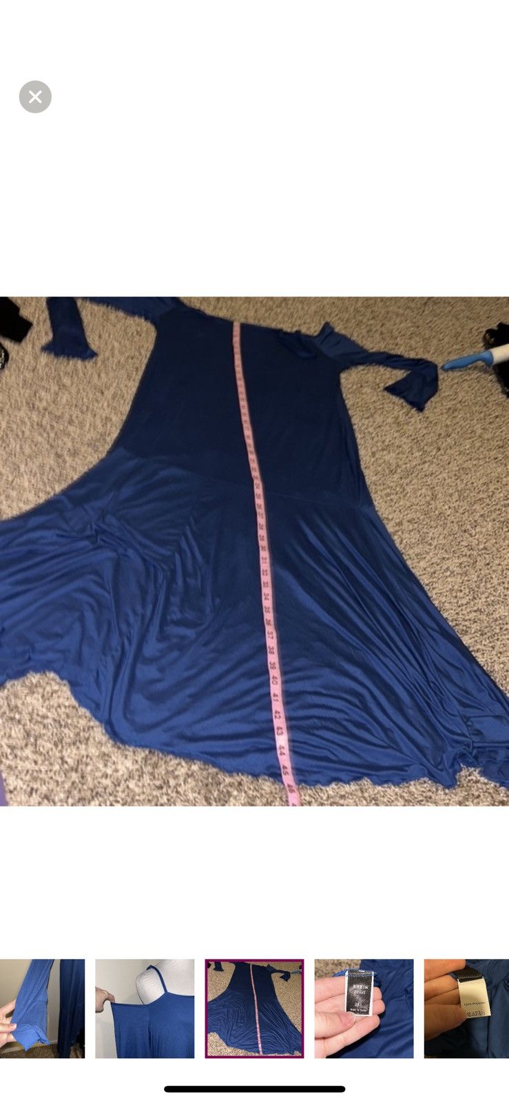 Shein Shein 3XL Blue cold shoulder dress Size 3XL / US 20-22 - 4 Thumbnail