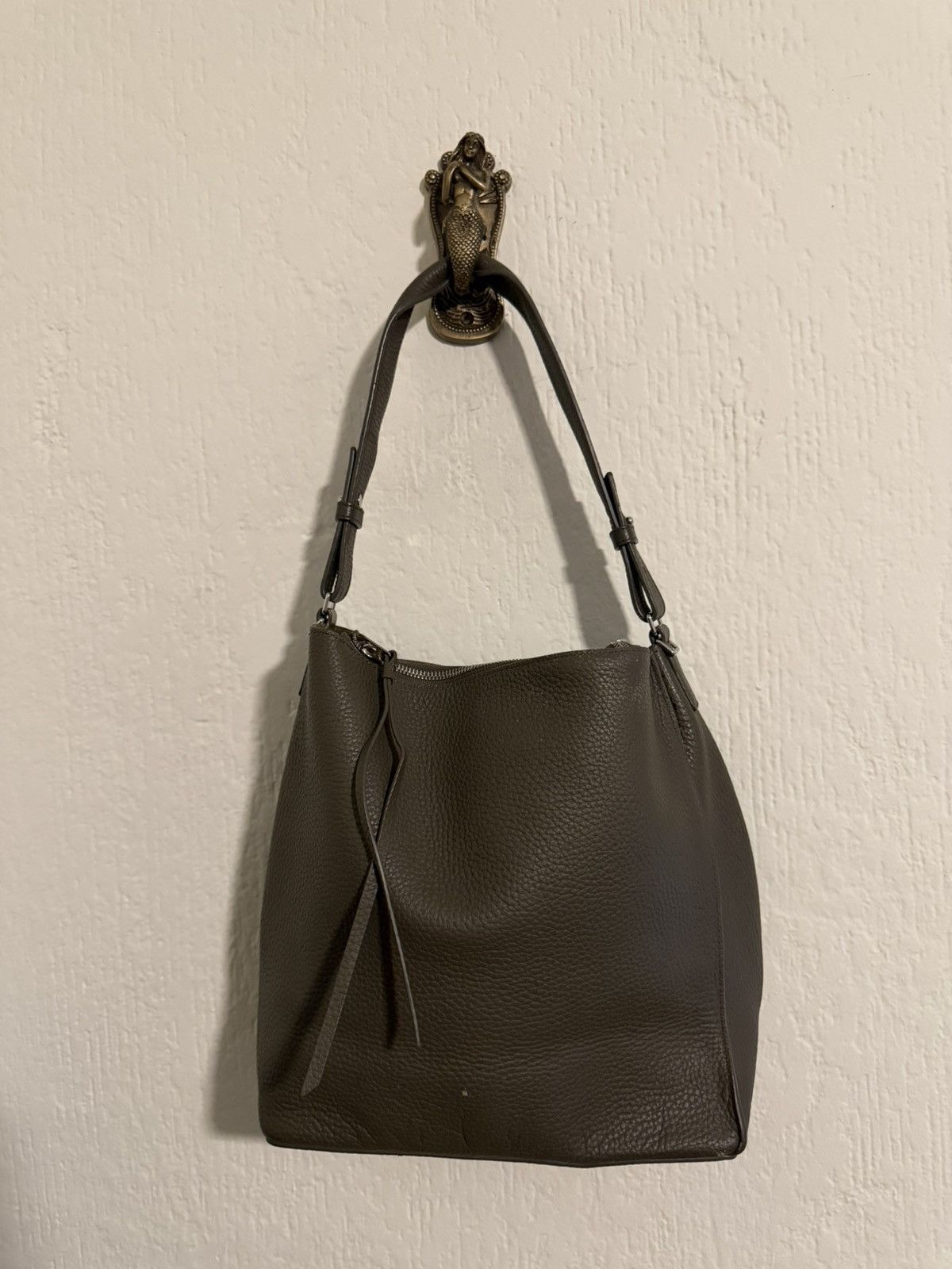 Allsaints Allsaints pebbled leather tote bucket bag Size ONE SIZE - 4 Thumbnail
