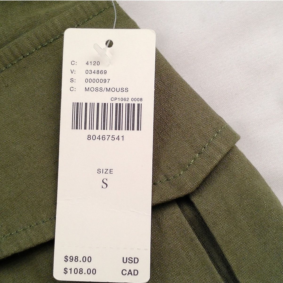 Anthropologie Maeve Anthropologie Moss Green Cargo Mini Skirt SMALL Size 28" / US 6 / IT 42 - 5 Thumbnail