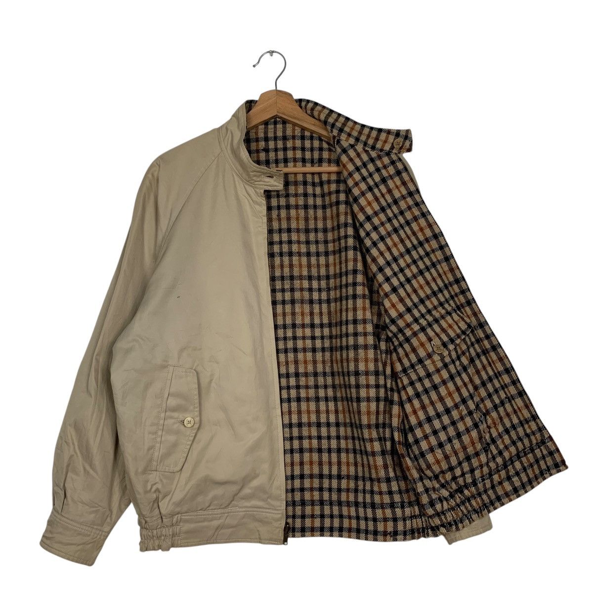 DAKS Daks England Checkered Wool Reversible Bomber Size US M / EU 48-50 / 2 - 9 Thumbnail