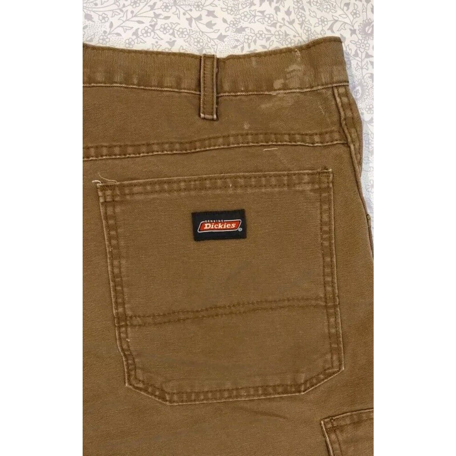 Dickies Dickies Shorts Mens 36 Relaxed Cargo, Brown,Canvas Pre-owned Size US 36 / EU 52 - 3 Thumbnail