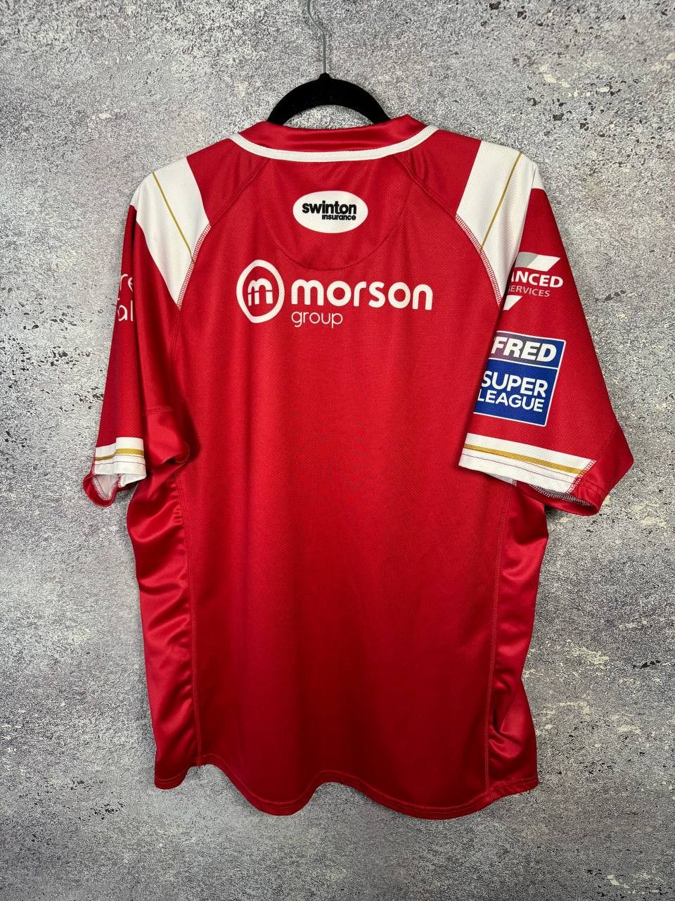 Vintage Salford Red Devils Rugby Jersey Men's Size XL Size US XL / EU 56 / 4 - 18 Thumbnail