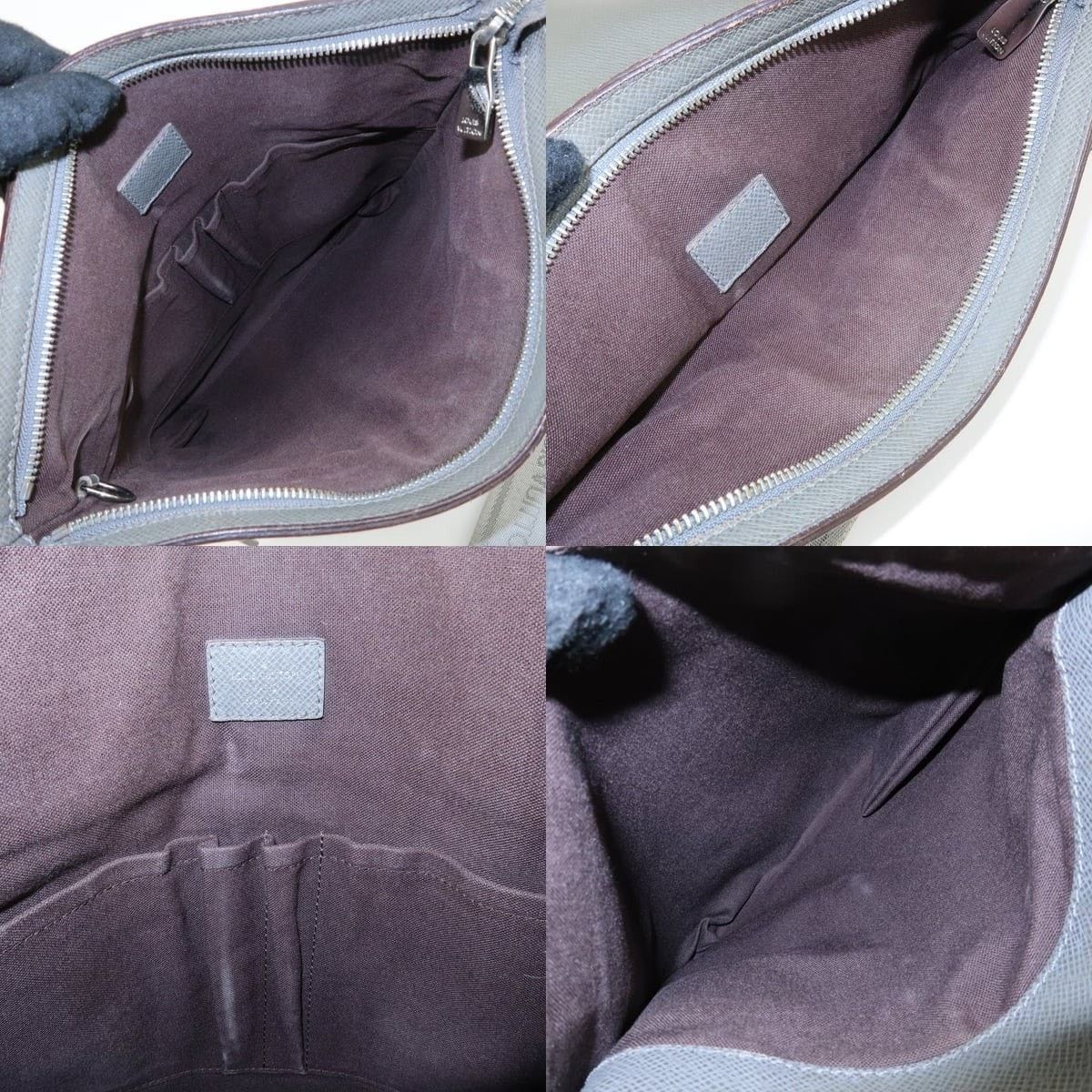 Louis Vuitton Louis Vuitton Taiga Sasha Crossbody Bag Leather Gray Size ONE SIZE - 7 Thumbnail
