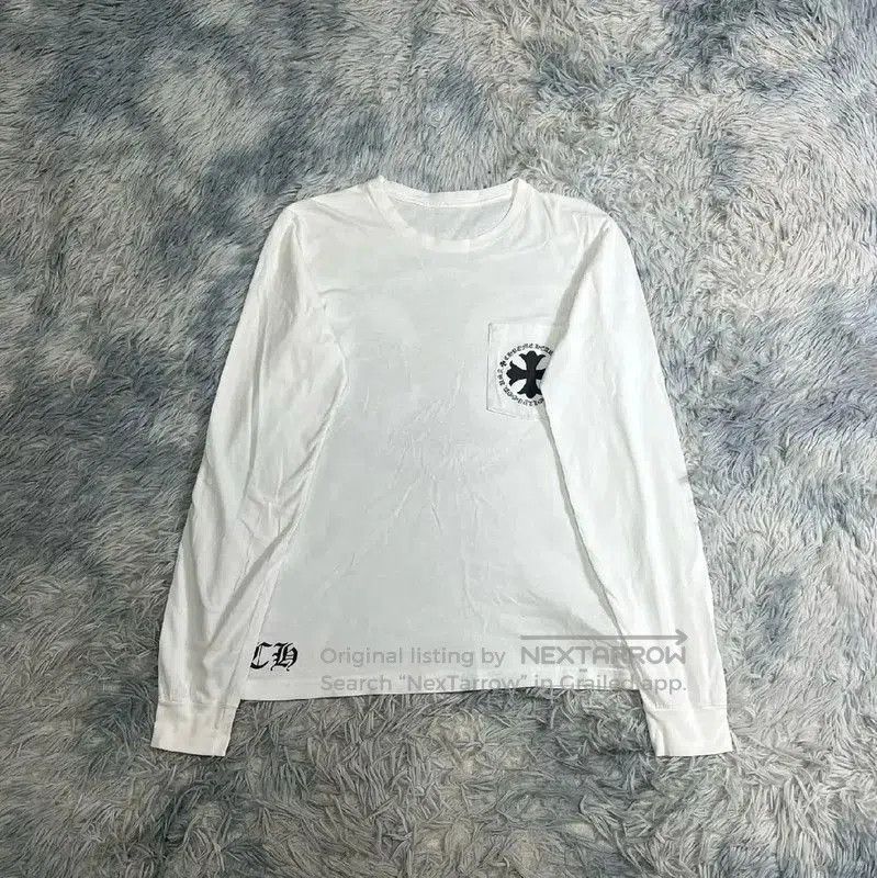 Chrome Hearts Chrome Hearts White Cotton Long Sleeve Sweatshirt . Size US S / EU 44-46 / 1 - 1 Thumbnail