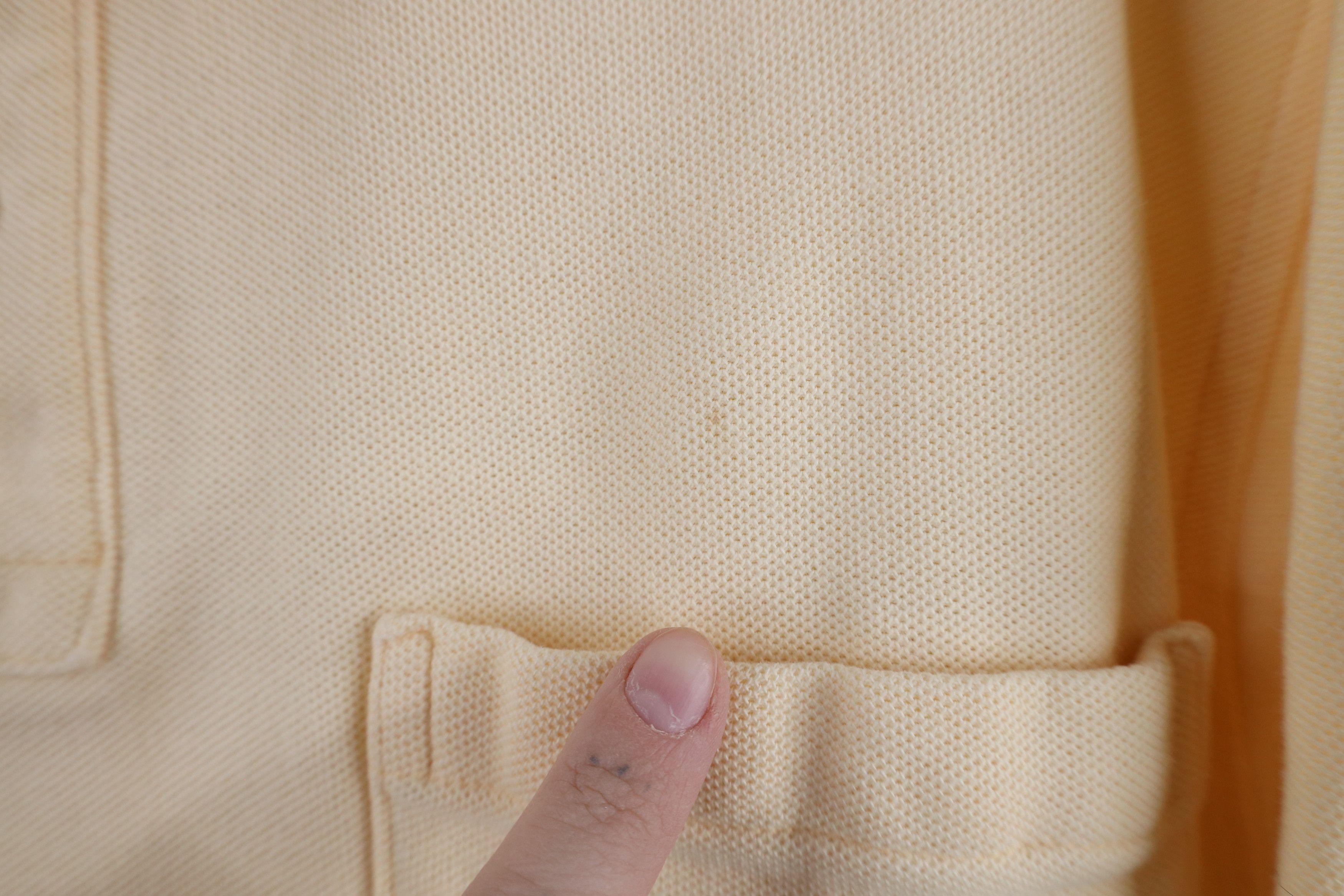 Lands' End × Vintage Vintage 90s Lands End Pique Cotton Polo Shirt Yellow USA Size US M / EU 48-50 / 2 - 5 Thumbnail