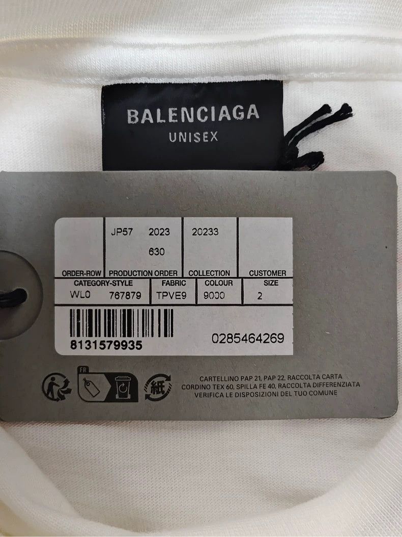 Balenciaga Balenciaga Racing monogram logo print sport long sleeve 250 Size US M / EU 48-50 / 2 - 4 Thumbnail