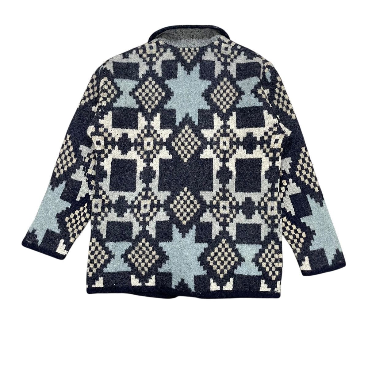Native Vintage Vino Rouge Aztec Design Native Wool Button Jackets Size M / US 6-8 / IT 42-44 - 8 Thumbnail