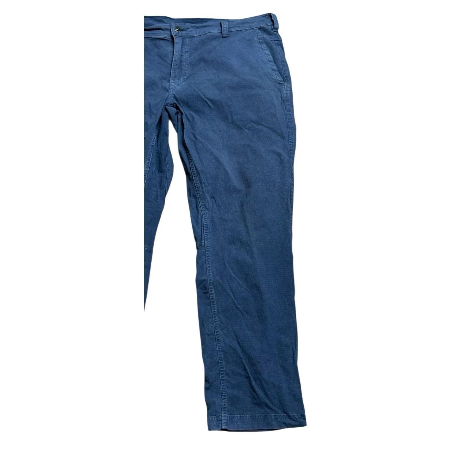 CO Duluth Trading Co Men Blue Ridge Standard Fit Pants 38x30 Blue Pants Straight Leg Regular Rise Mid Blue Womens? Size US 38 / EU 54 - 3 Thumbnail