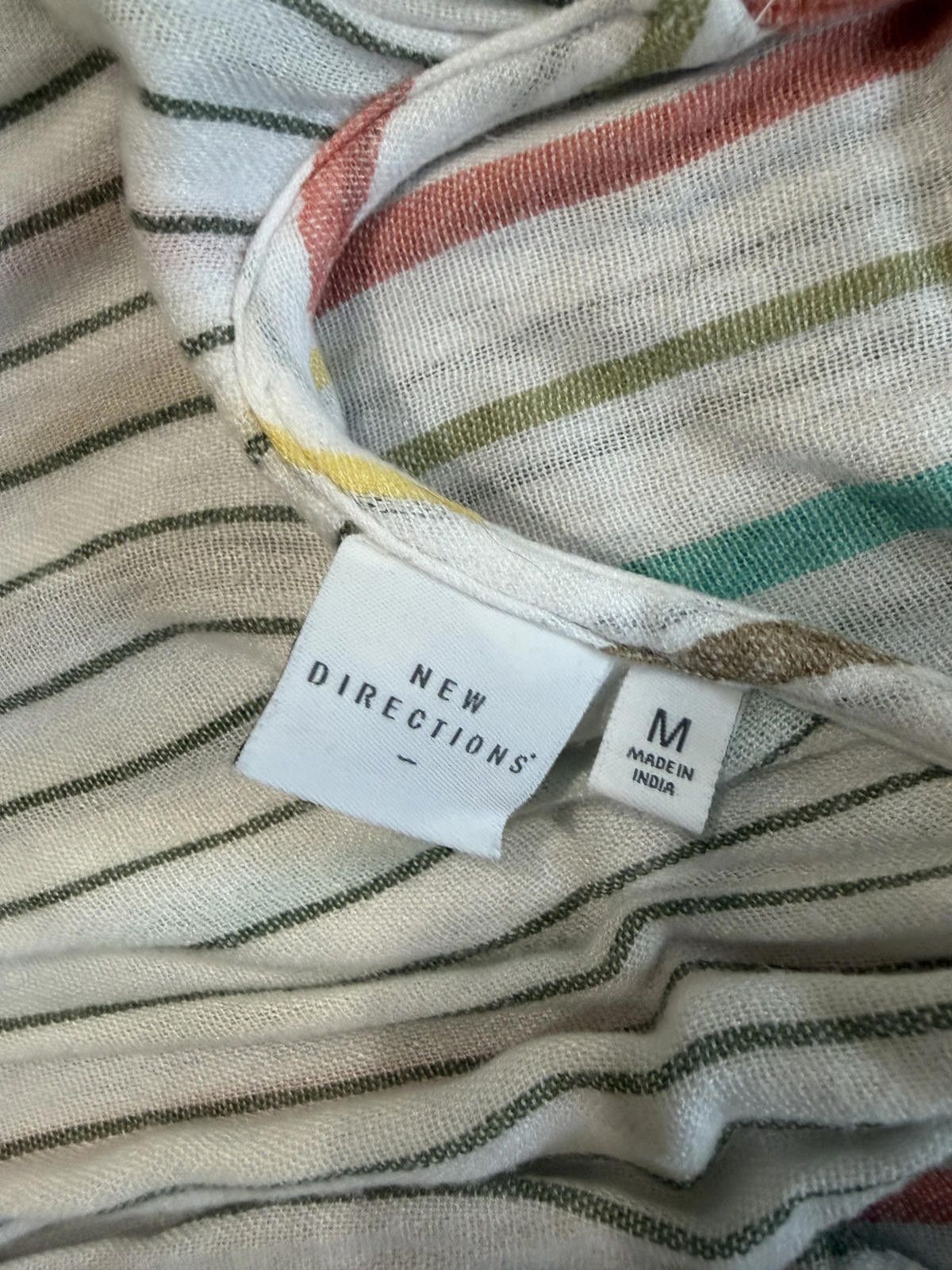 Other New Directions Lightweight Tiered Striped Maxi Dress sz M Size ONE SIZE - 4 Thumbnail