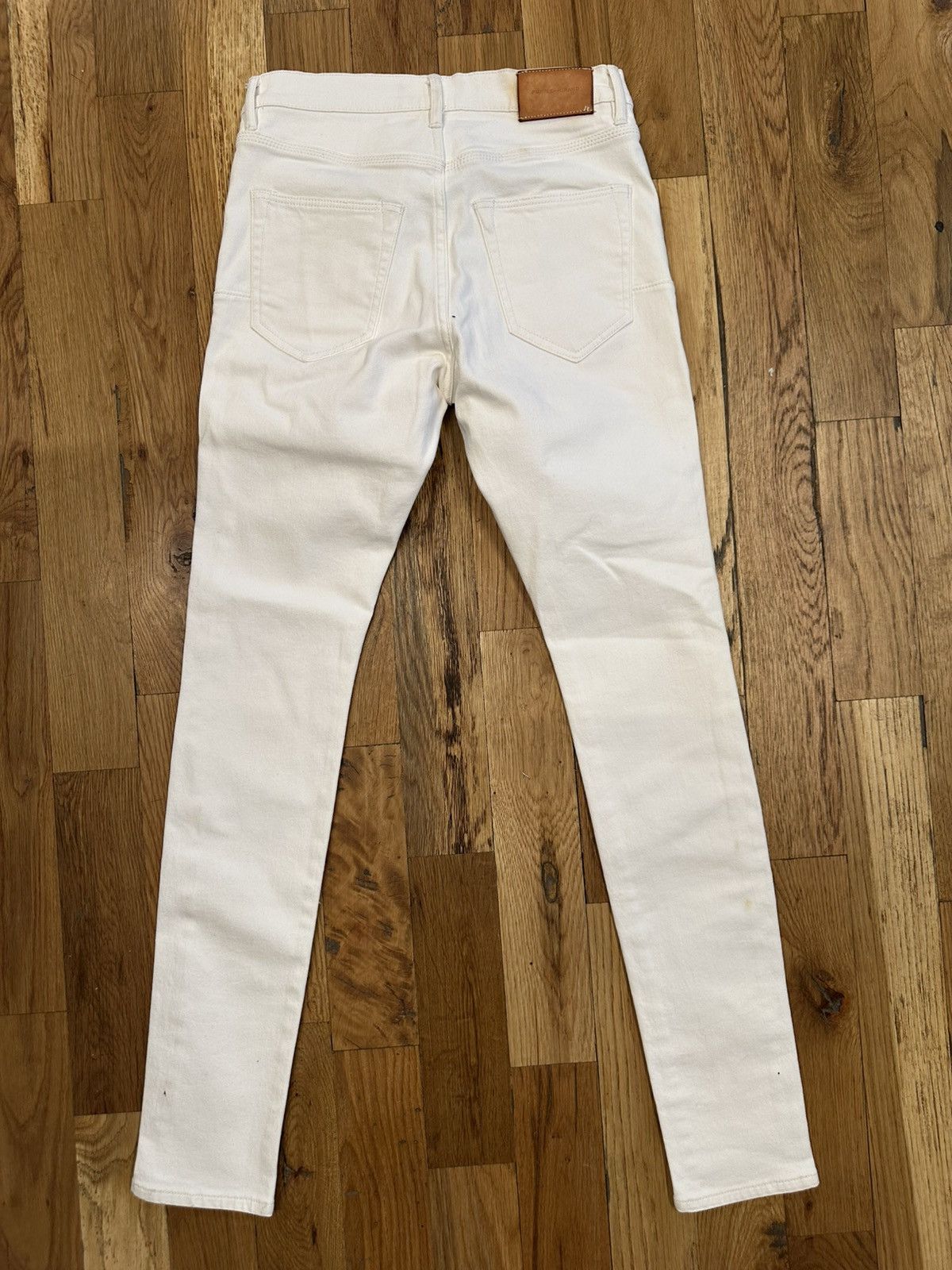 Purple Brand Purple Brand Plain White Denim Jeans Size 28 Size US 28 / EU 44 - 2 Thumbnail