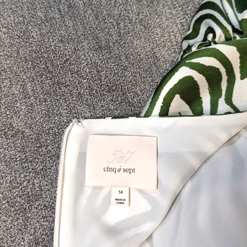Cinq a Sept Cinq a Sept Kacy maxi dress size 14 green zebra print Size XL / US 12-14 / IT 48-50 - 3 Thumbnail