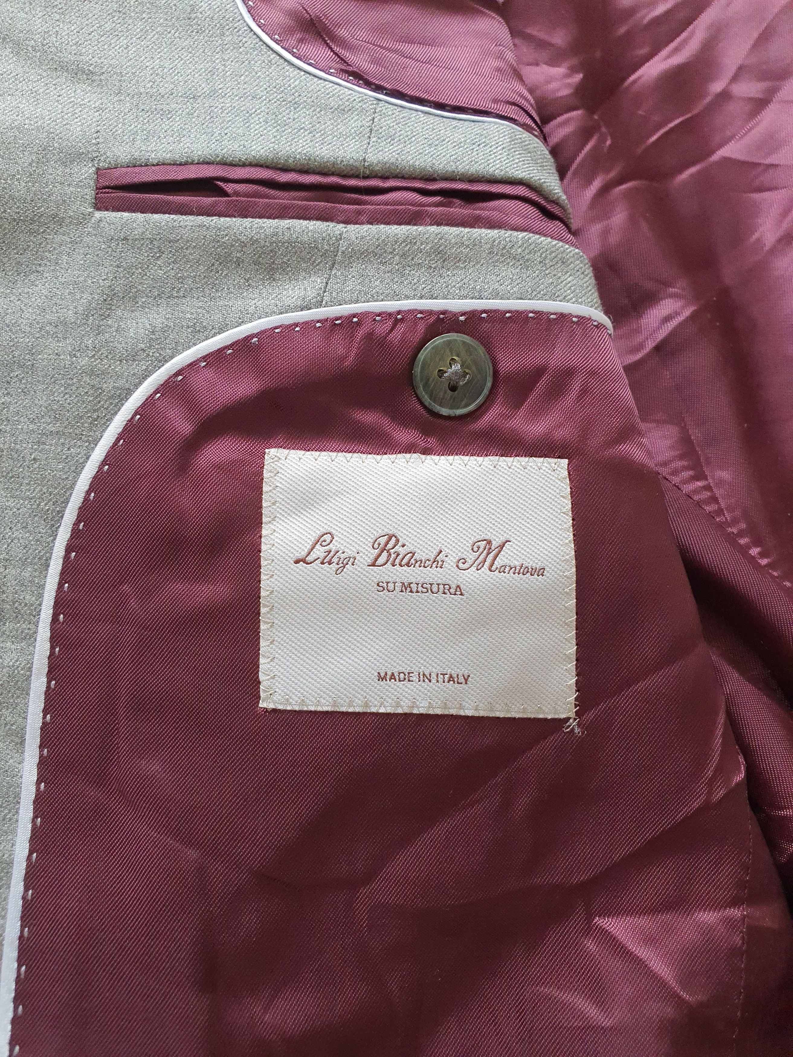 L.B.M. 1911 ''SU MISURA'' Bespoke Blazer Sports Coat Jacket - Cashmere Size 36R - 6 Thumbnail