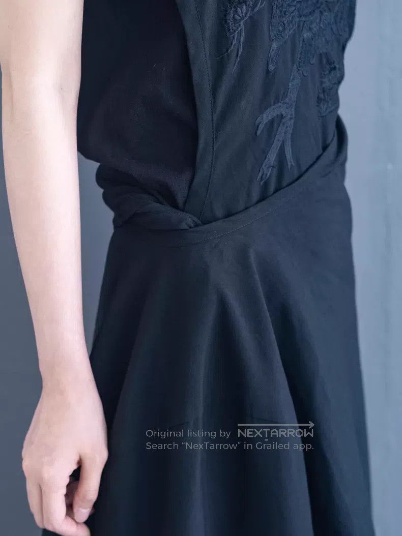 Comme des Garcons Comme des Garcons Black eagle embroidery wrap-around dress Size M / US 6-8 / IT 42-44 - 7 Thumbnail
