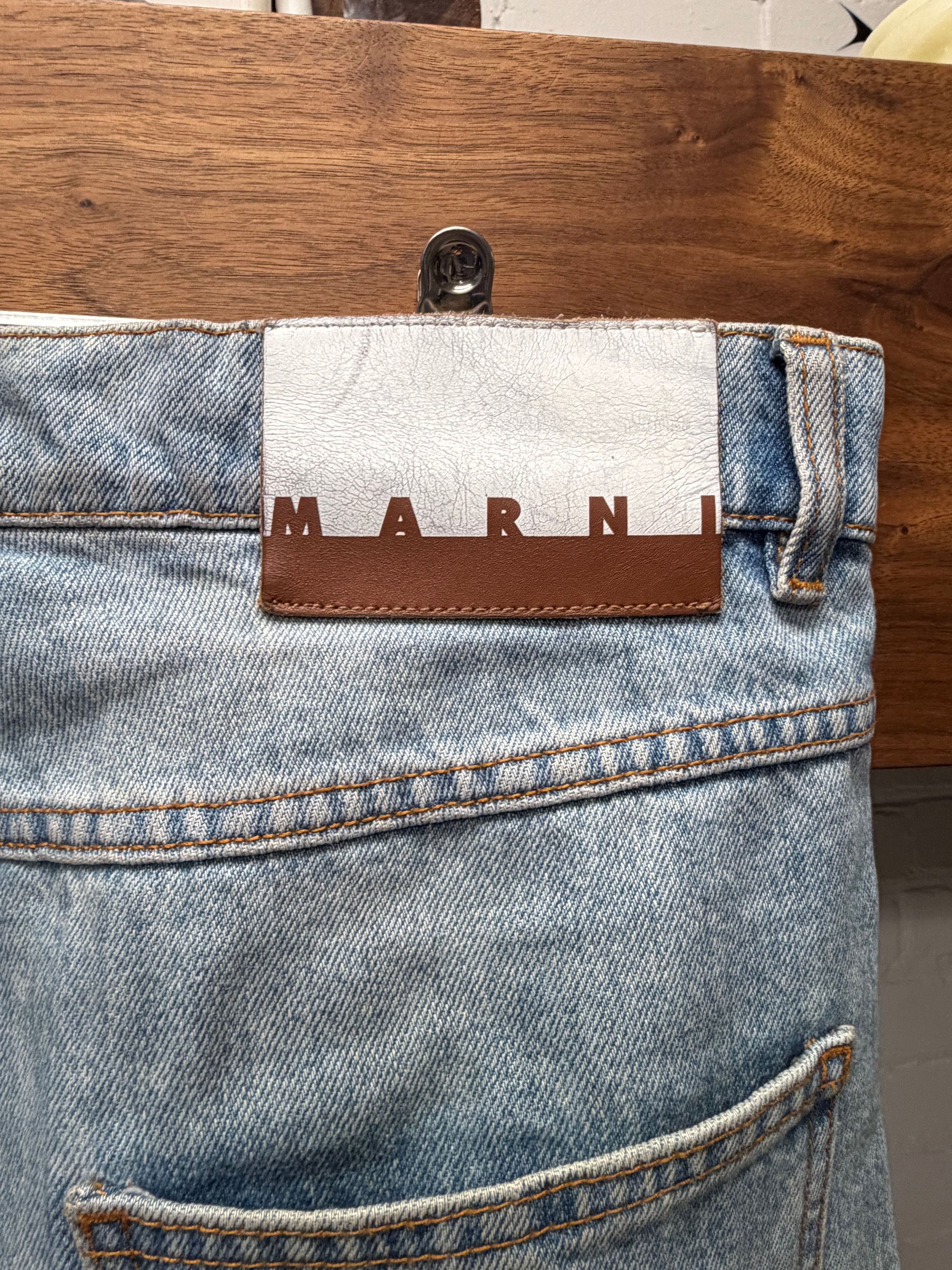 Marni Marni Mohair Patch Straight Leg Washed Blue Denim Size US 32 / EU 48 - 5 Thumbnail