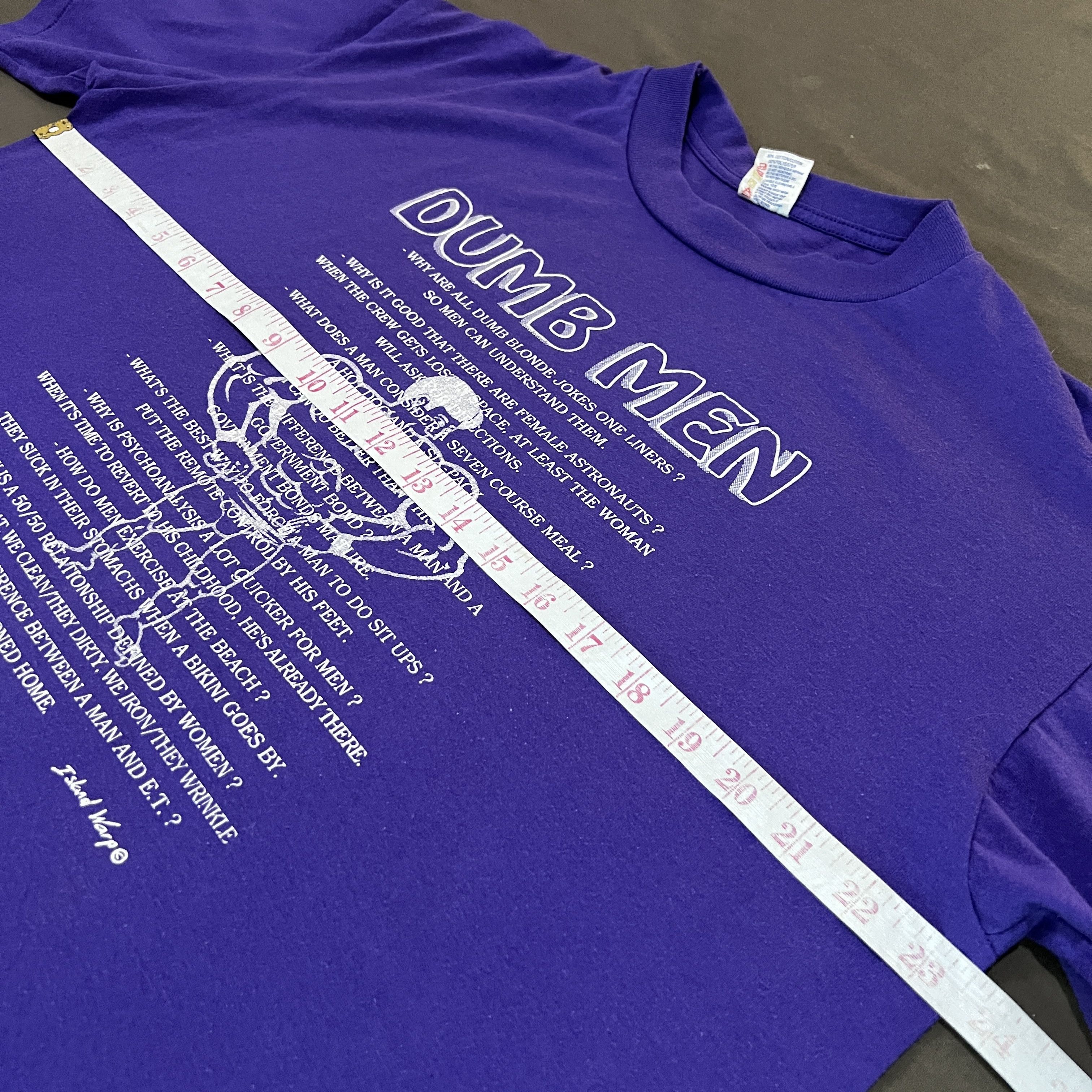 Vintage Vintage 90s Dumb men Quote Fitness Tee XL Gym Bodybuilding Size US XL / EU 56 / 4 - 5 Thumbnail