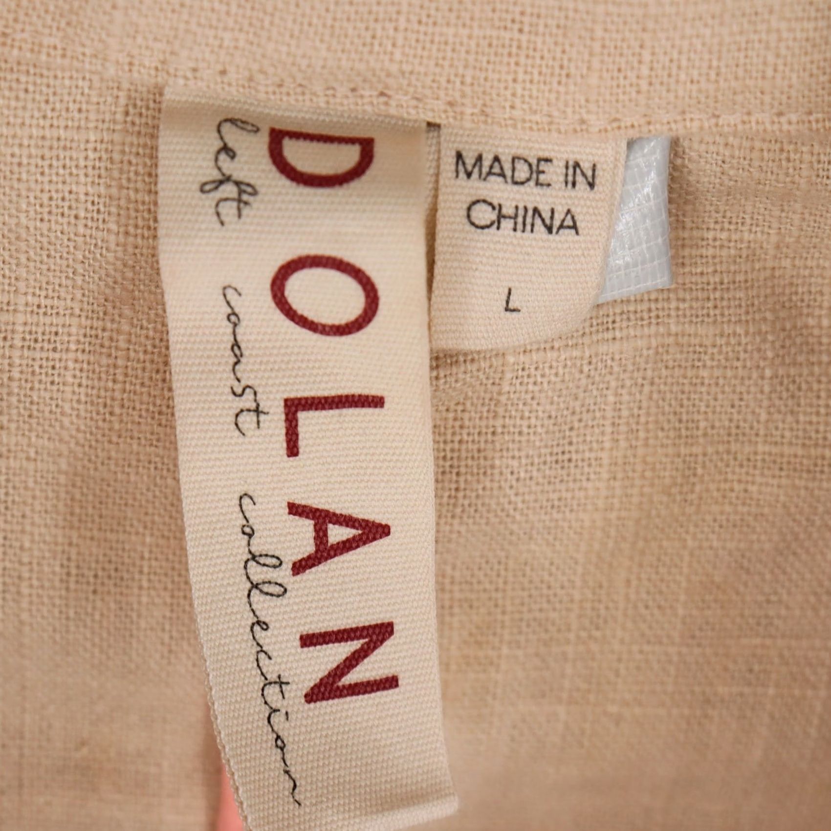 Vintage Dolan Left Coast Collection Jacket Womens Size L Tan Linen Blend Utility Cropped Size L / US 10 / IT 46 - 3 Thumbnail