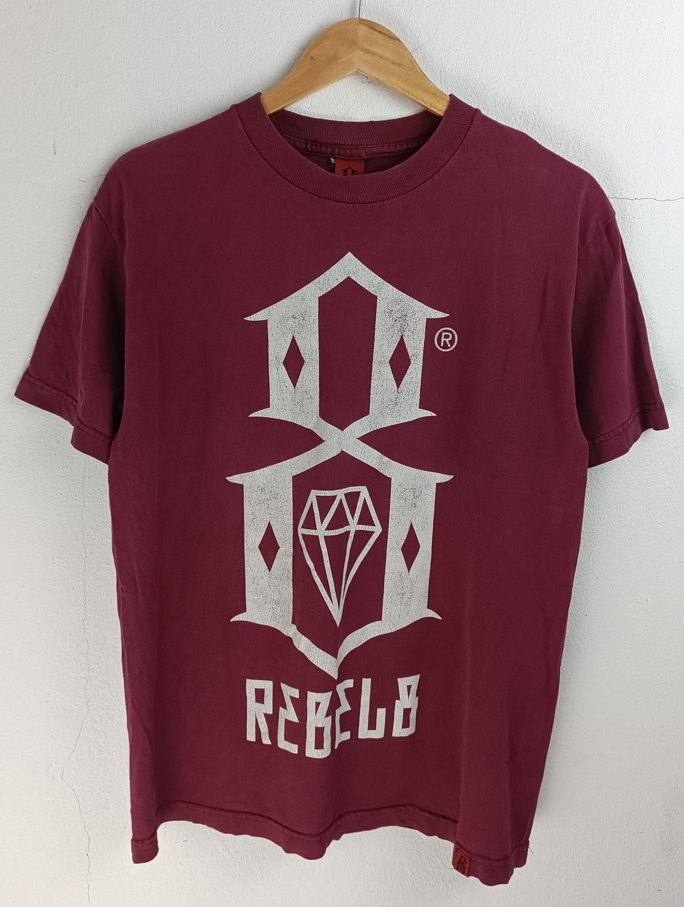 Rebel8 VINTAGE REBEL8 FADED DISTRESSED METALCORE PUNK TEE Size US M / EU 48-50 / 2 - 3 Thumbnail