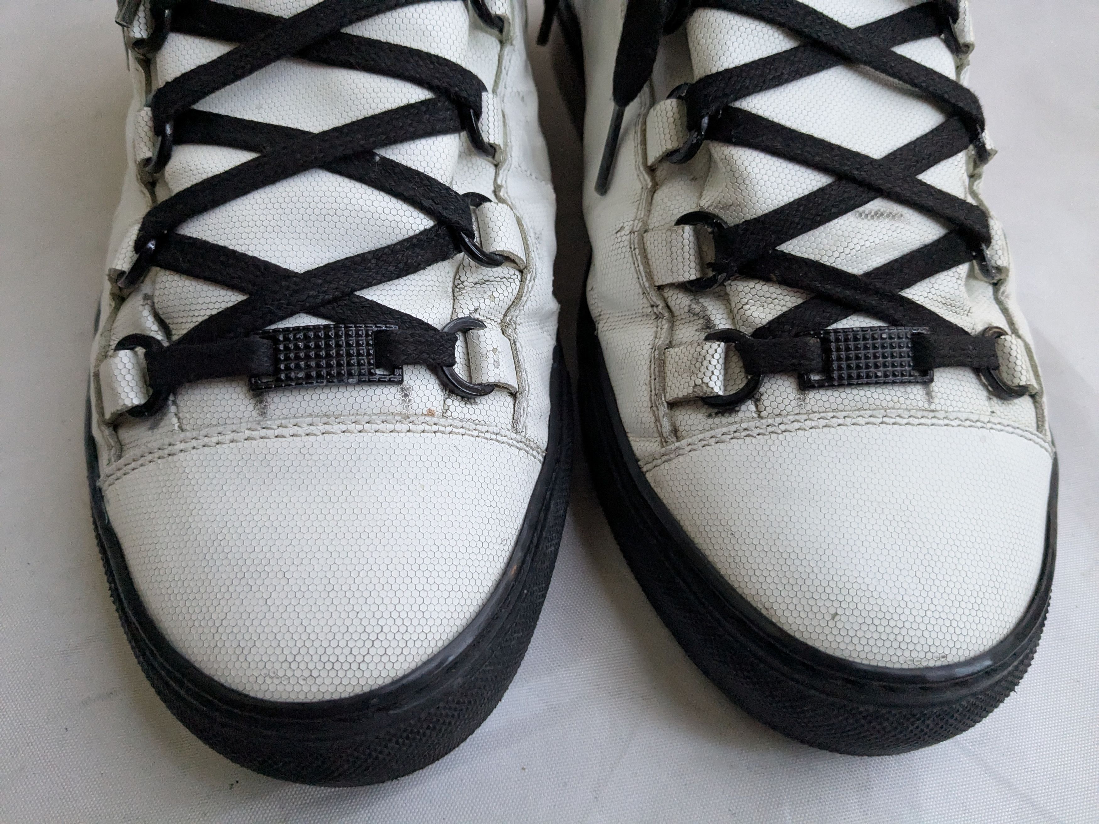 Balenciaga Balenciaga Arena White Black 8 High Tops Leather Size US 8 / EU 41 - 2 Thumbnail