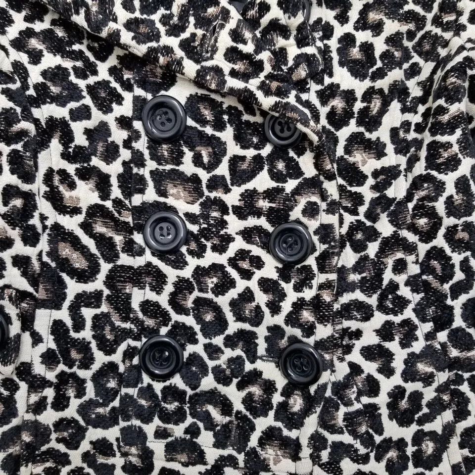Forever 21 Forever 21 Jacket Womens Small Brown Leopard Print Buttons Size S / US 4 / IT 40 - 3 Thumbnail