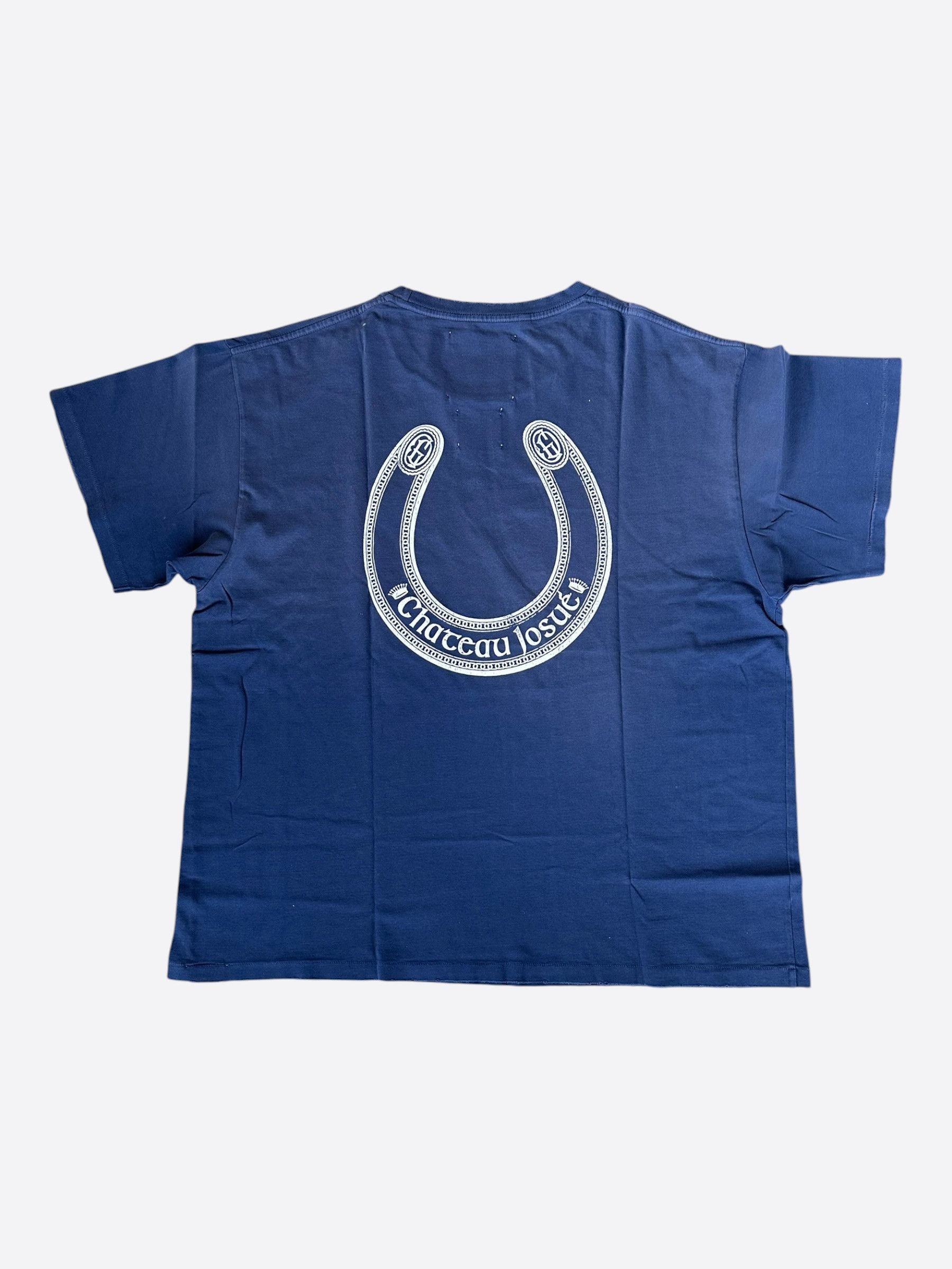 Gallery Dept. Gallery Dept Blue & White Chateau Ranch Logo T-Shirt Size US L / EU 52-54 / 3 - 2 Thumbnail
