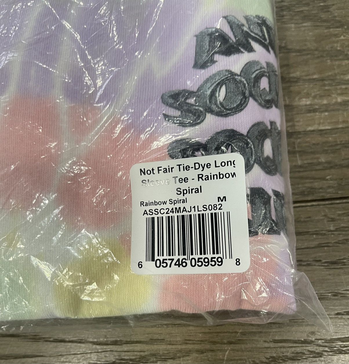 Anti Social Social Club × Designer ‼️ ASSC Anti Social Club Not Fair Tie Dye Rainbow Medium ‼️ Size M / US 6-8 / IT 42-44 - 8 Thumbnail