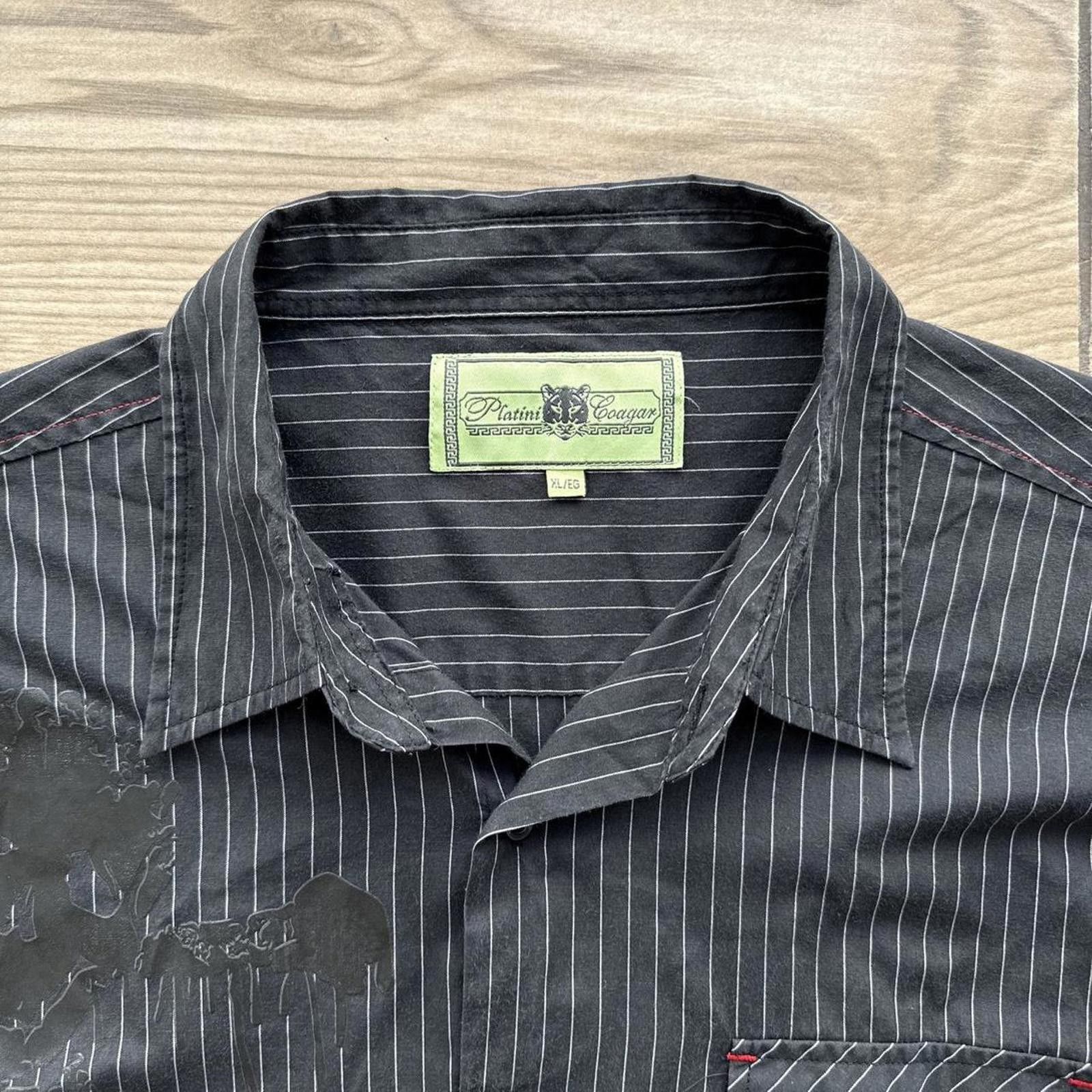 Affliction Y2K Skull Platini Affliction Holographic button up shirt Size US XL / EU 56 / 4 - 6 Thumbnail