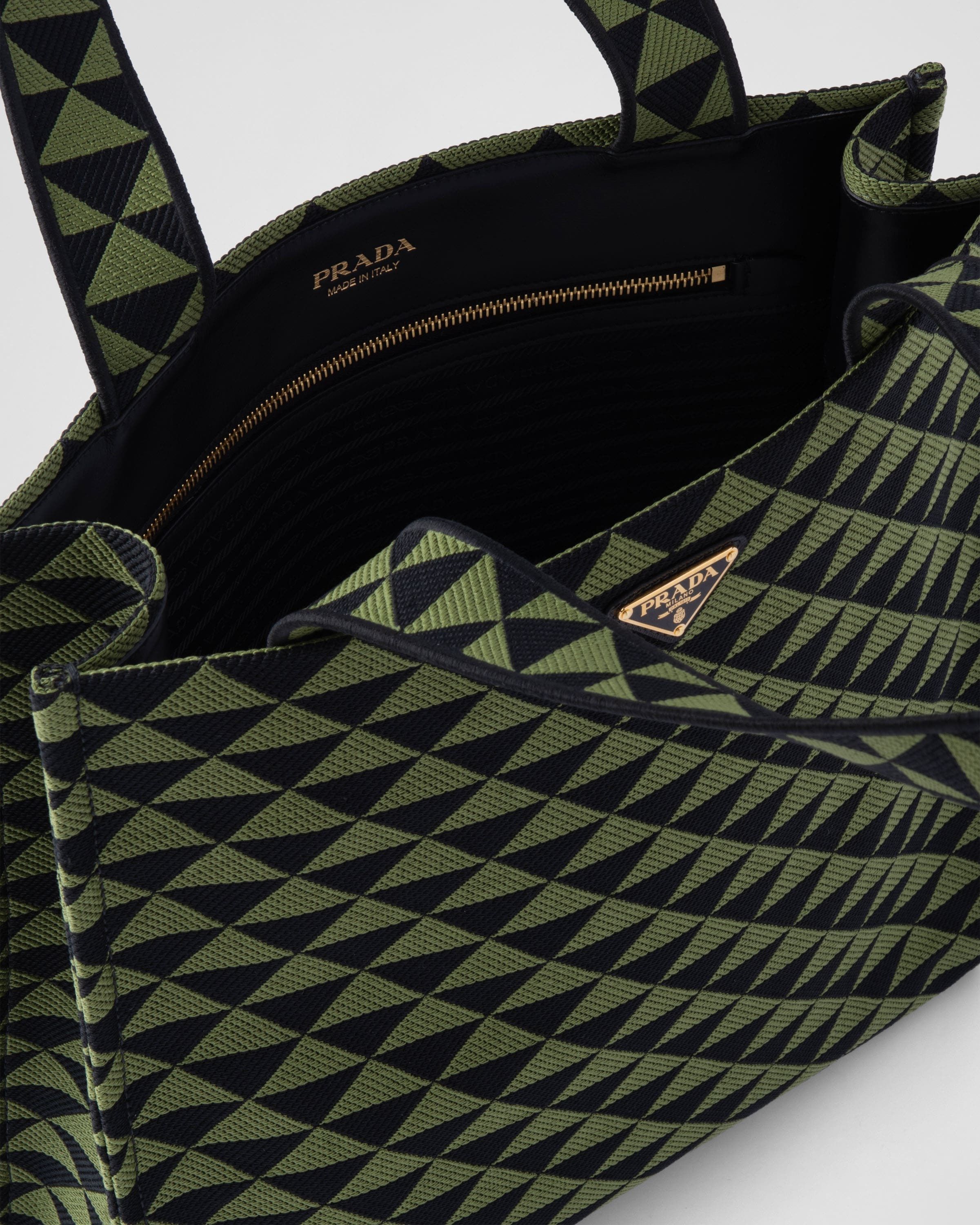 Prada o1bcso1str1025 Size: OS / Jacquard Symbole Bag Green/Black Size ONE SIZE - 5 Thumbnail