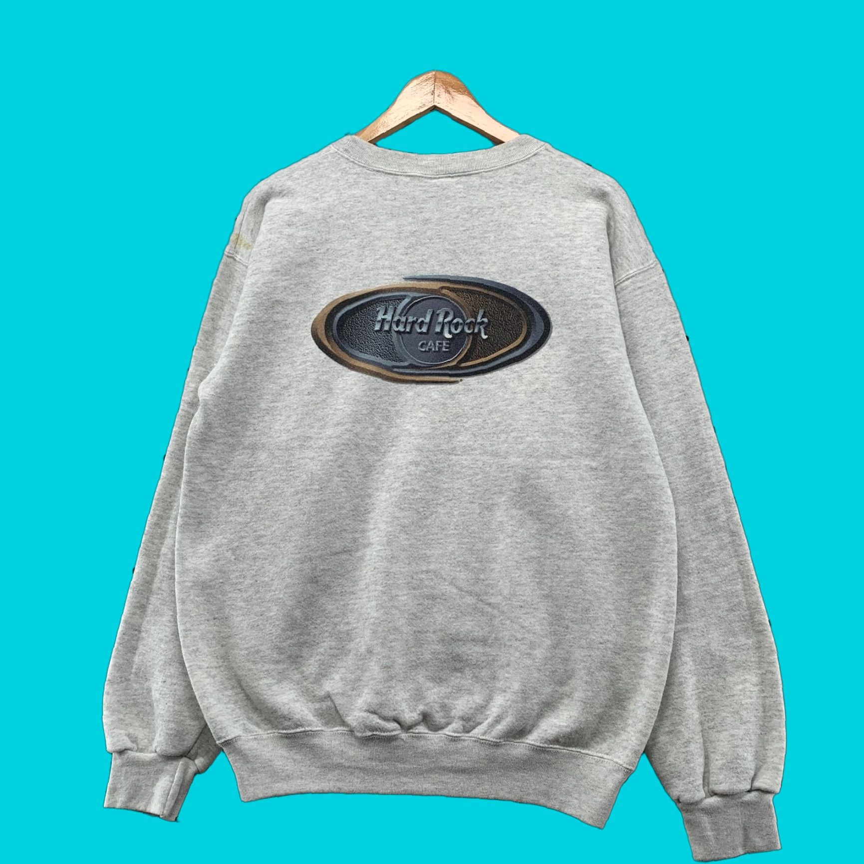 Hard Rock Cafe VINTAGE Hard Rock Cafe Hollywood Sweatshirt Men M Gray Fleece Crewneck USA Sweatshirt Mens Size US M / EU 48-50 / 2 - 1 Thumbnail
