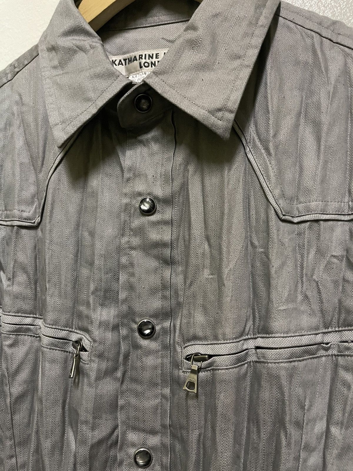 Japanese Brand × Katharine Hamnett London Katharine Hamnett London Pleated Western Snap Button Size M / US 6-8 / IT 42-44 - 6 Thumbnail
