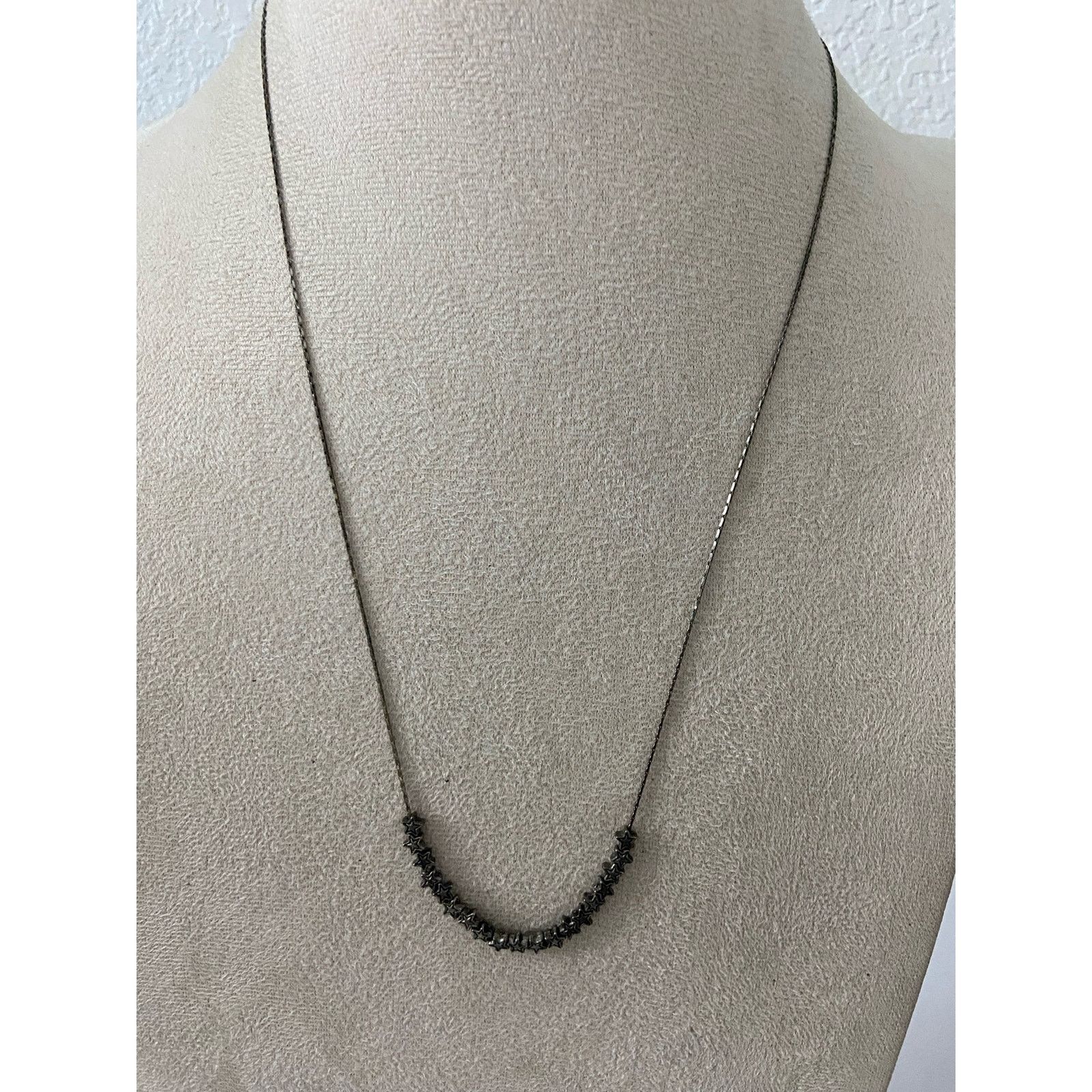 Vintage Vintage star charm necklace antiqued Silver tone Size ONE SIZE - 1 Thumbnail