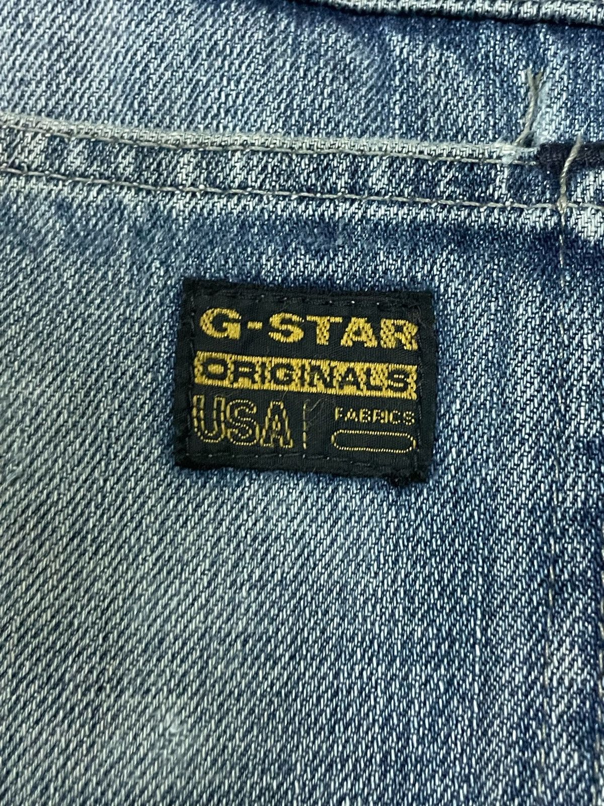 G-Star Vintage G-Star Two Tone Avant Garde Style Loose Baggy Jeans Size US 31 - 15 Thumbnail