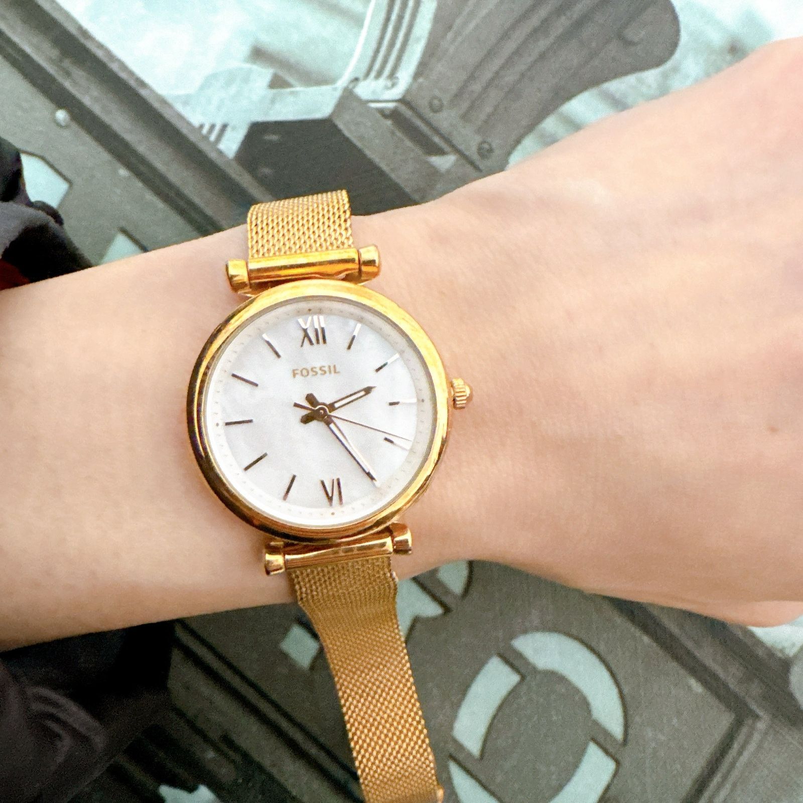 Fossil Fossil ES4433 Carlie Mini Three-Hand Rose Stainless Steel Size ONE SIZE - 6 Thumbnail