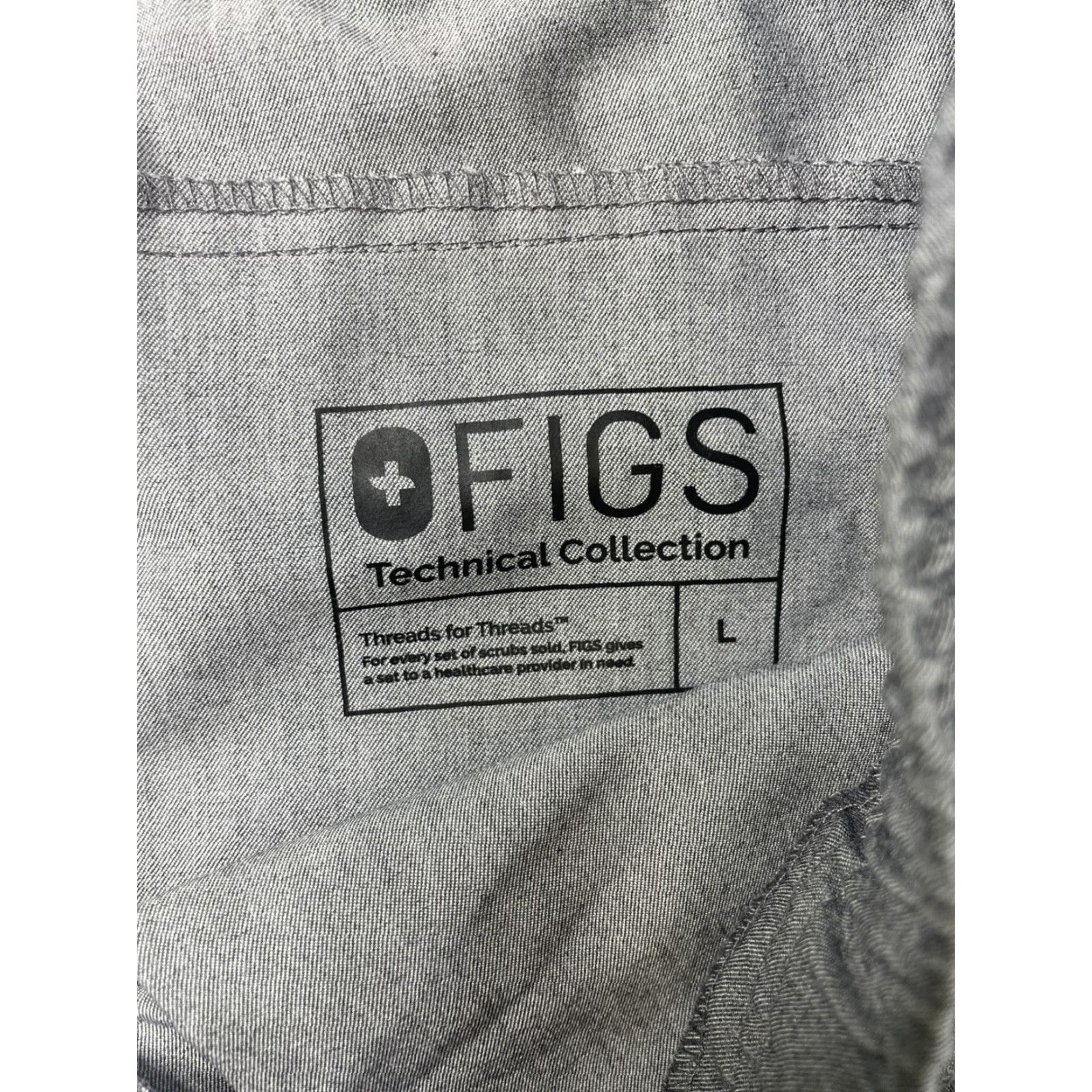 Vintage FIGS Tansen Jogger Scrub Pants Mens Large Gray MXXSW2004 Nursing pants Mens L Gray Solid Size US 33 - 4 Thumbnail